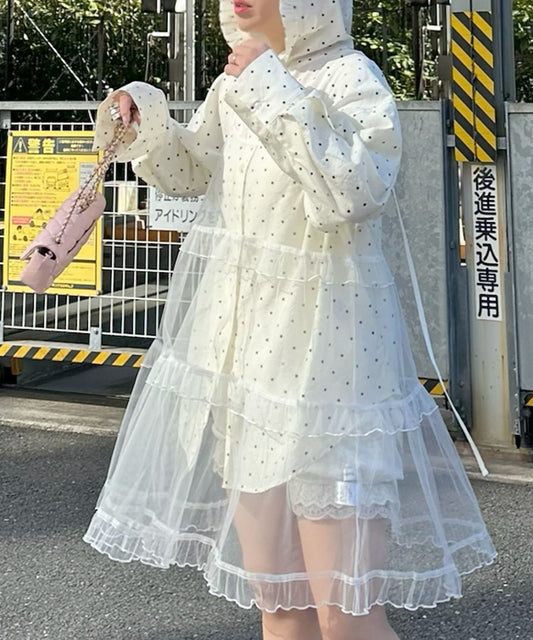 フリルティアードキャミワンピミニ【ホワイト】