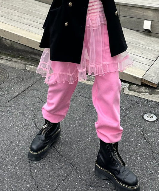 カラフルイージーパンツ【ピンク】