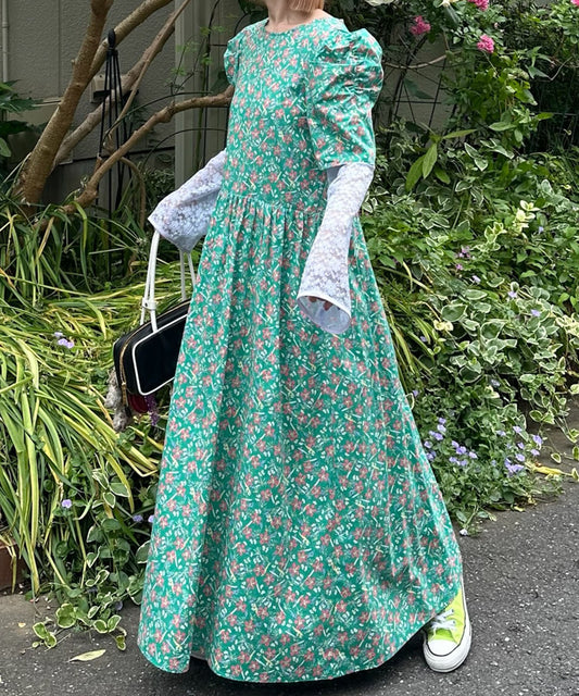 古着っぽワンピ【ミント】