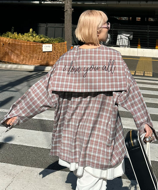 【リバイバル】メッセージセーラーシャツ【サックスブルー系】