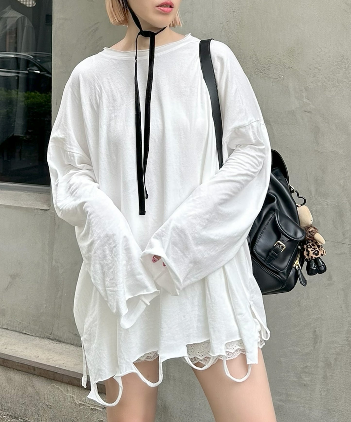 ダメージBIGロンT【オフホワイト】