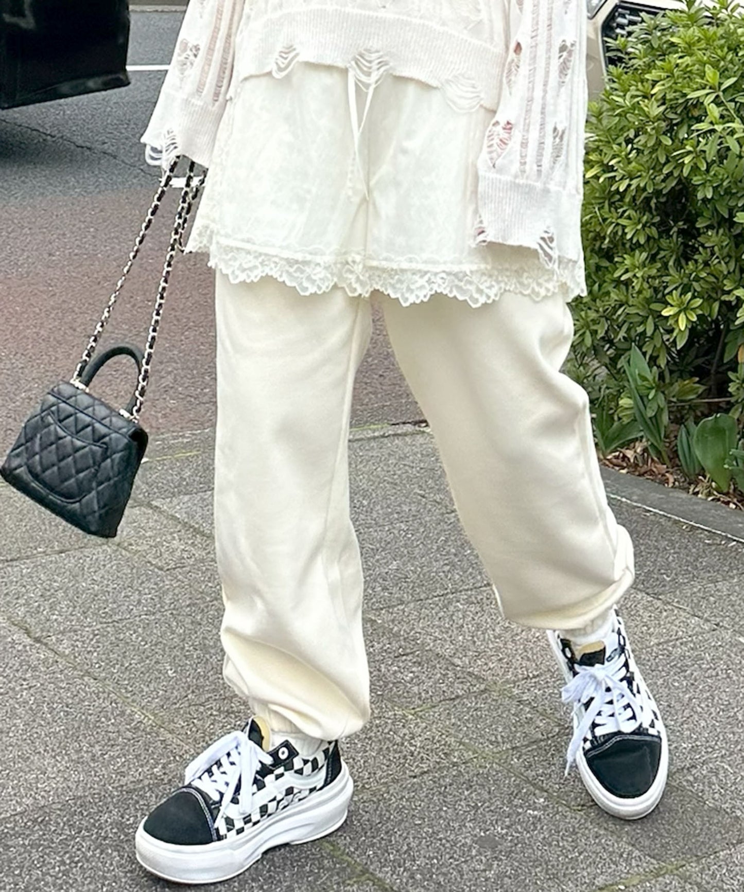 カラフルイージーパンツ【オフホワイト】