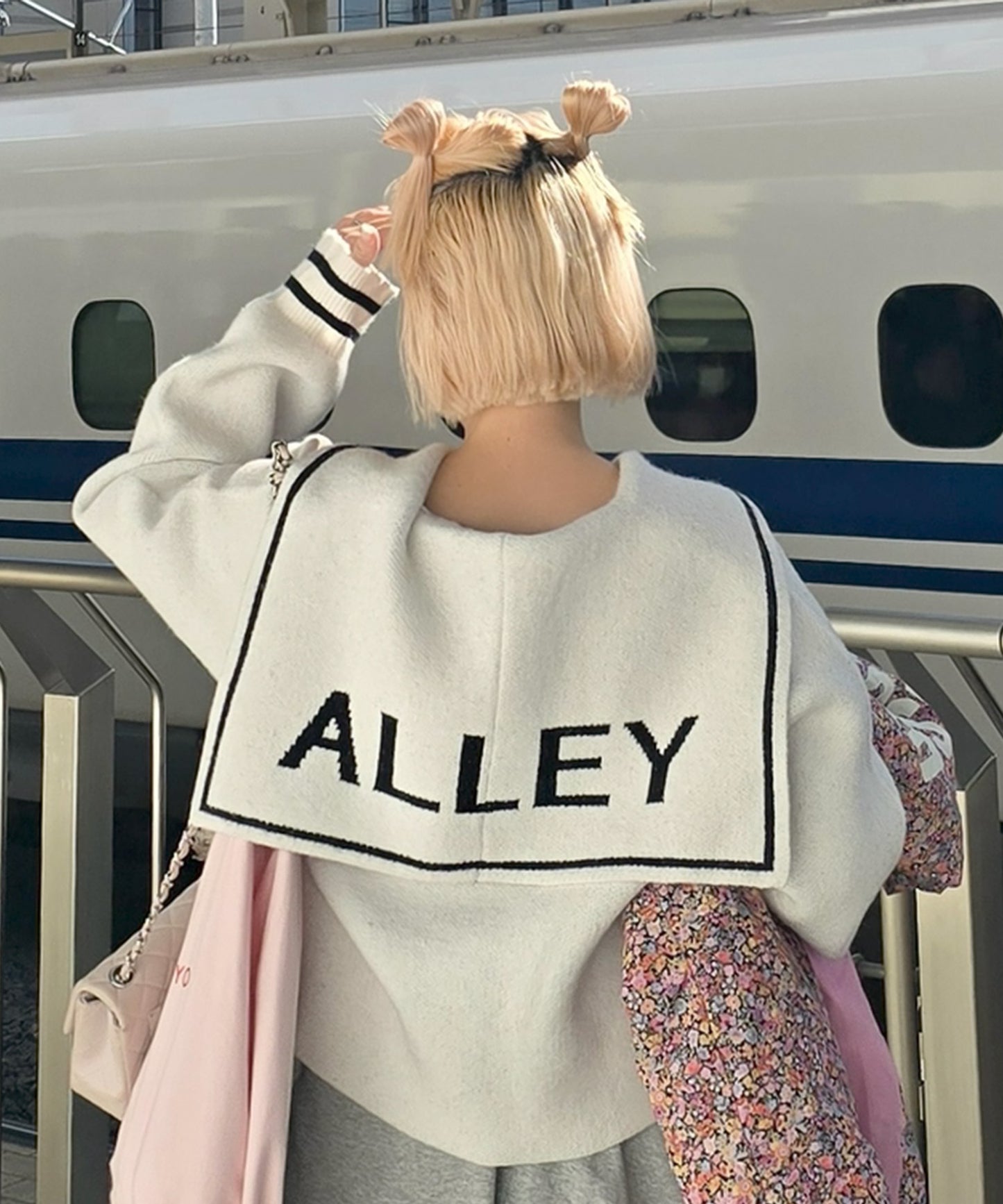 ALLEYセーラーニット【オフホワイト】