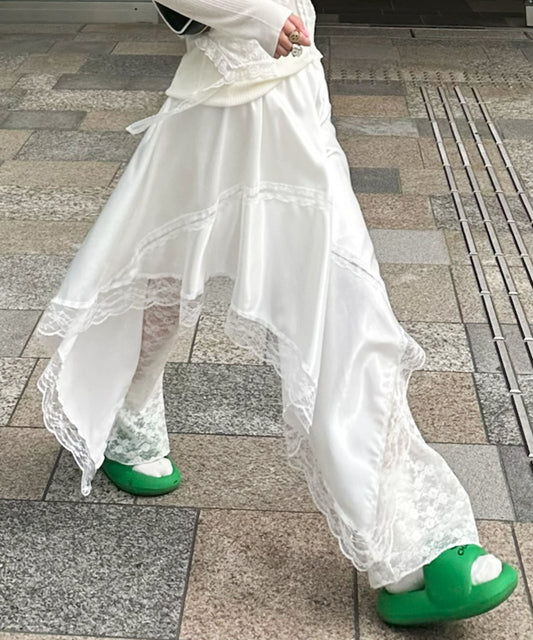 ドレープアシメスカート【オフホワイト】