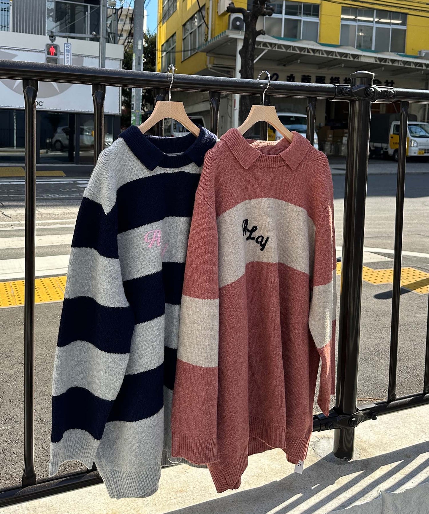 ALYポロワンピ【ネイビー】