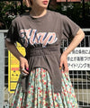 シャーリング裾ぴろんT【スミクロ】