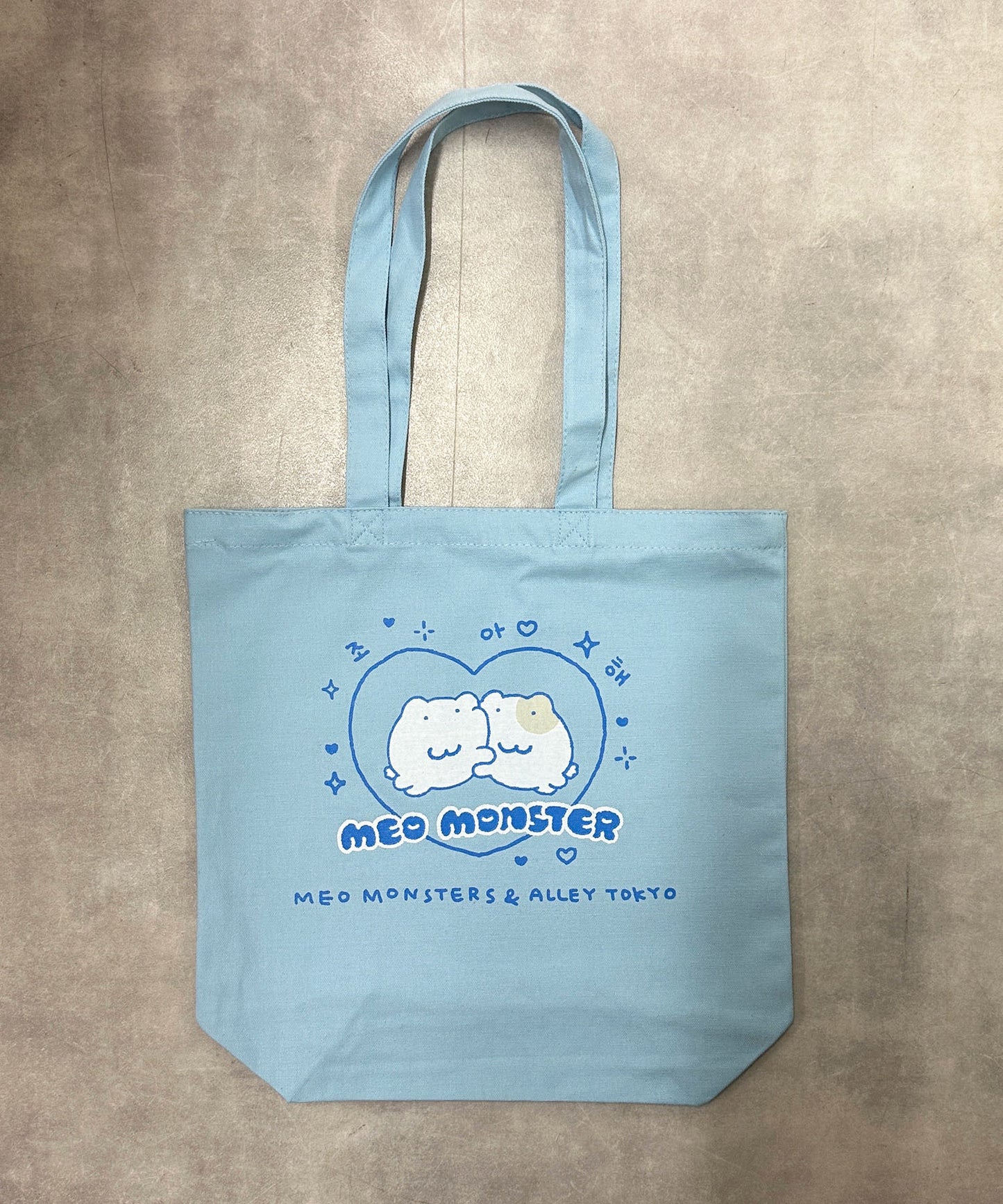【にゃんにゃんモンスターズ×ALLEY TOKYO】エコバッグ【サックスブルー】