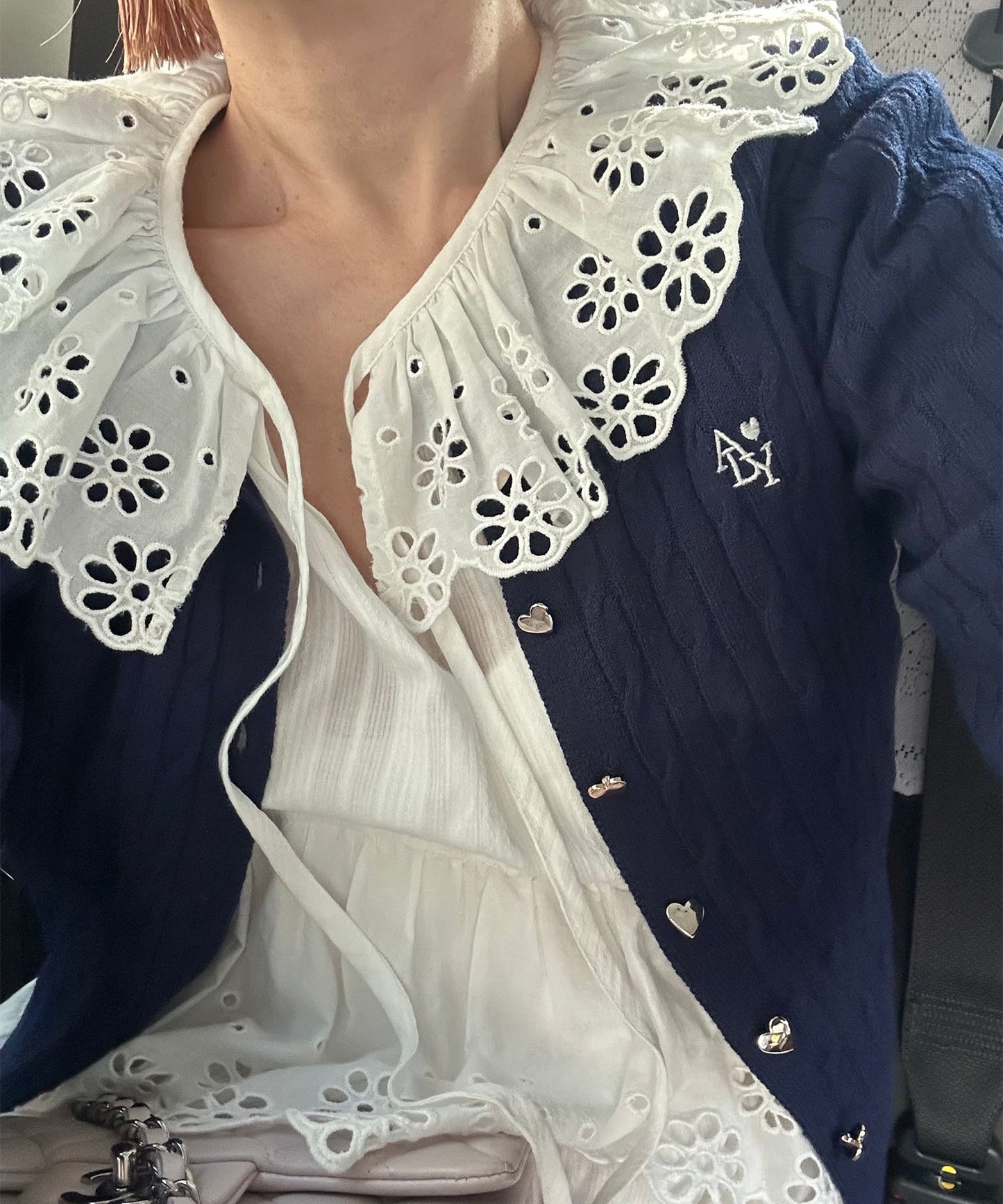 レースどっさりワンピ【ホワイト】