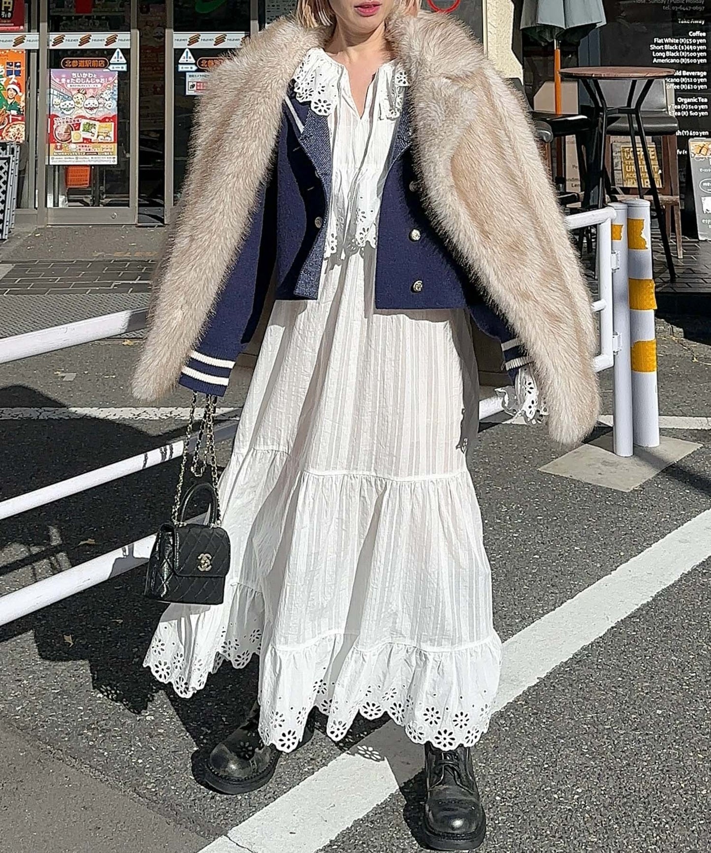 レースどっさりワンピ【ホワイト】