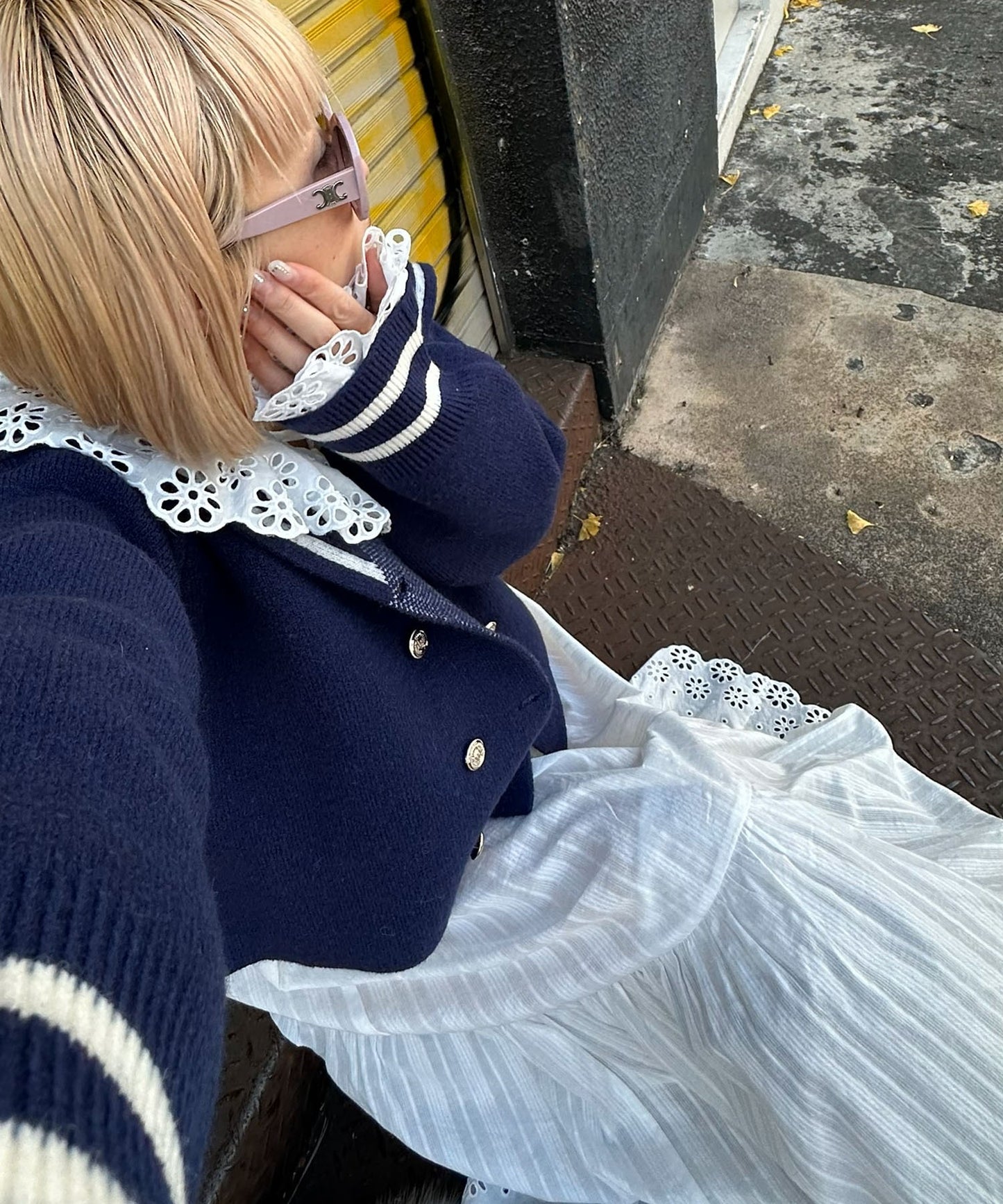 レースどっさりワンピ【ホワイト】