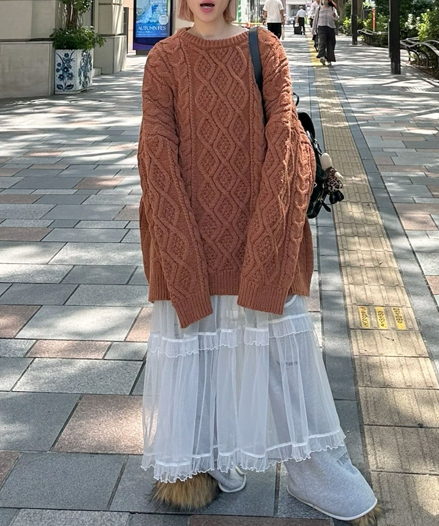 フリルティアードキャミワンピ【ホワイト系その他】