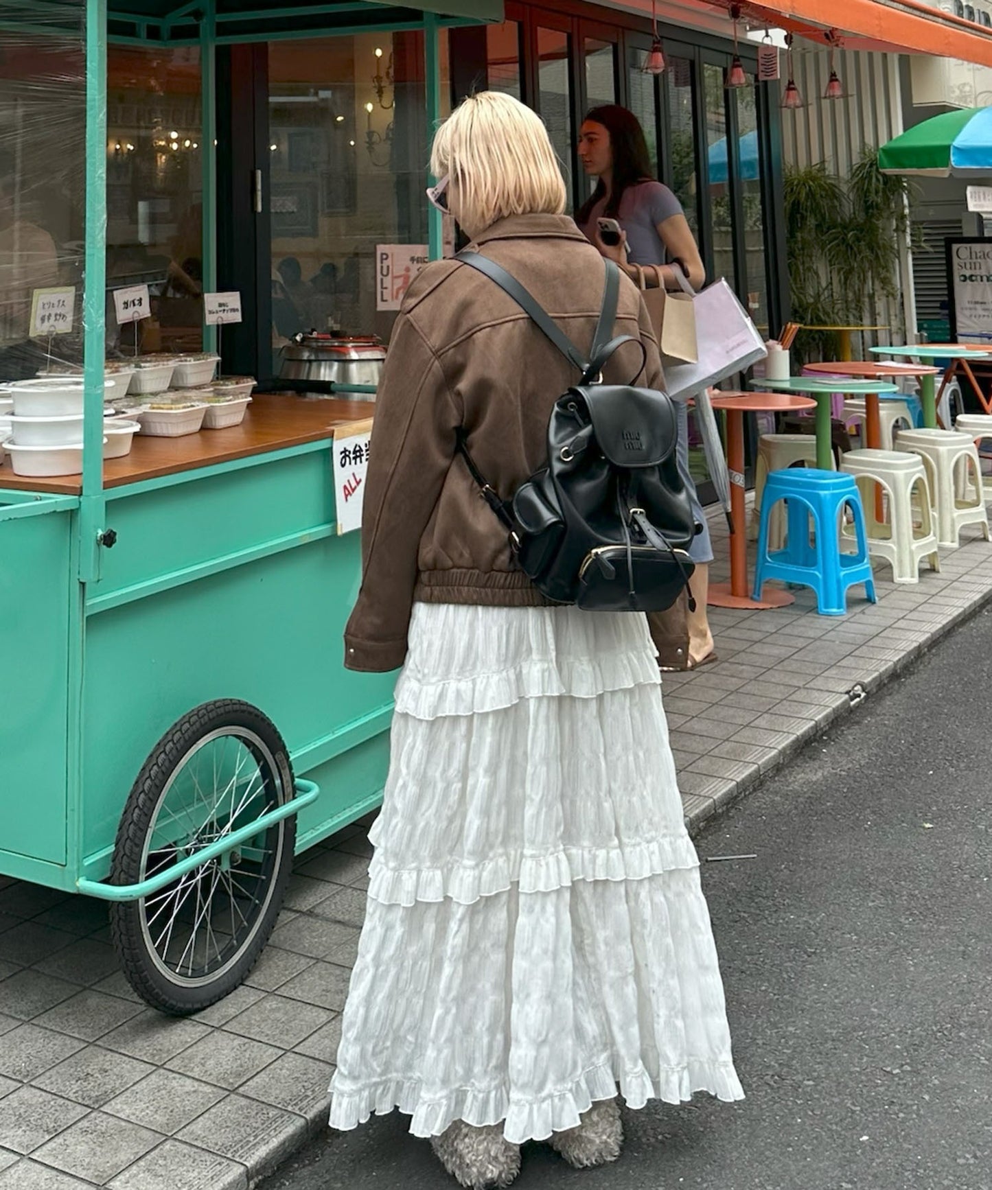 フリルティアードキャミワンピ【オフホワイト】