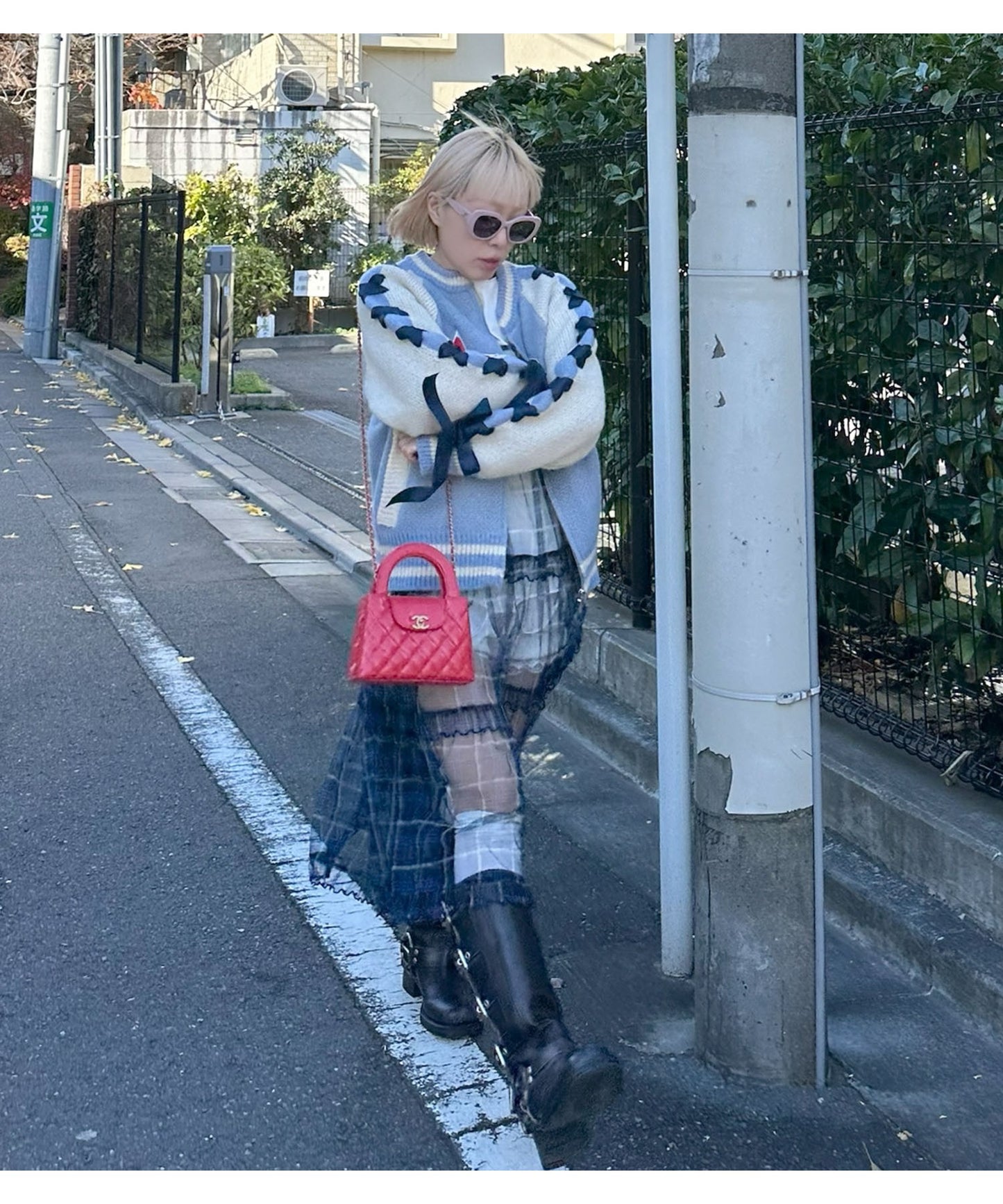 フリルティアードキャミワンピ【ブルー系1】