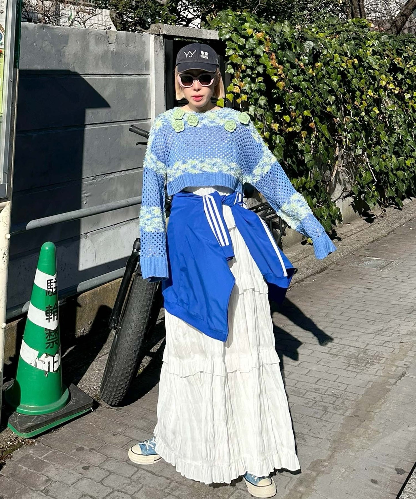 フリルティアードキャミワンピ【オフホワイト】