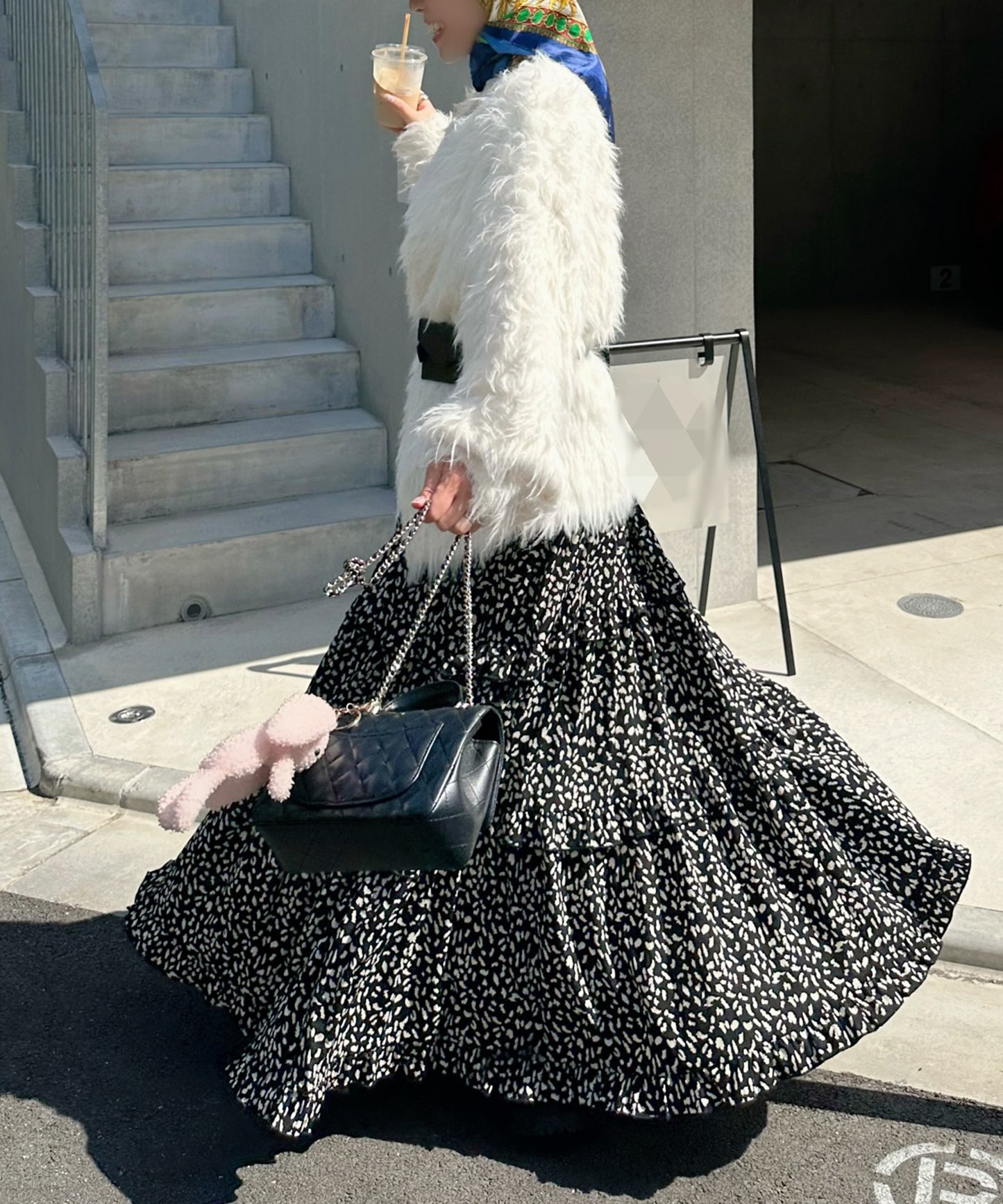 フリルティアードキャミワンピ【ブラック系】