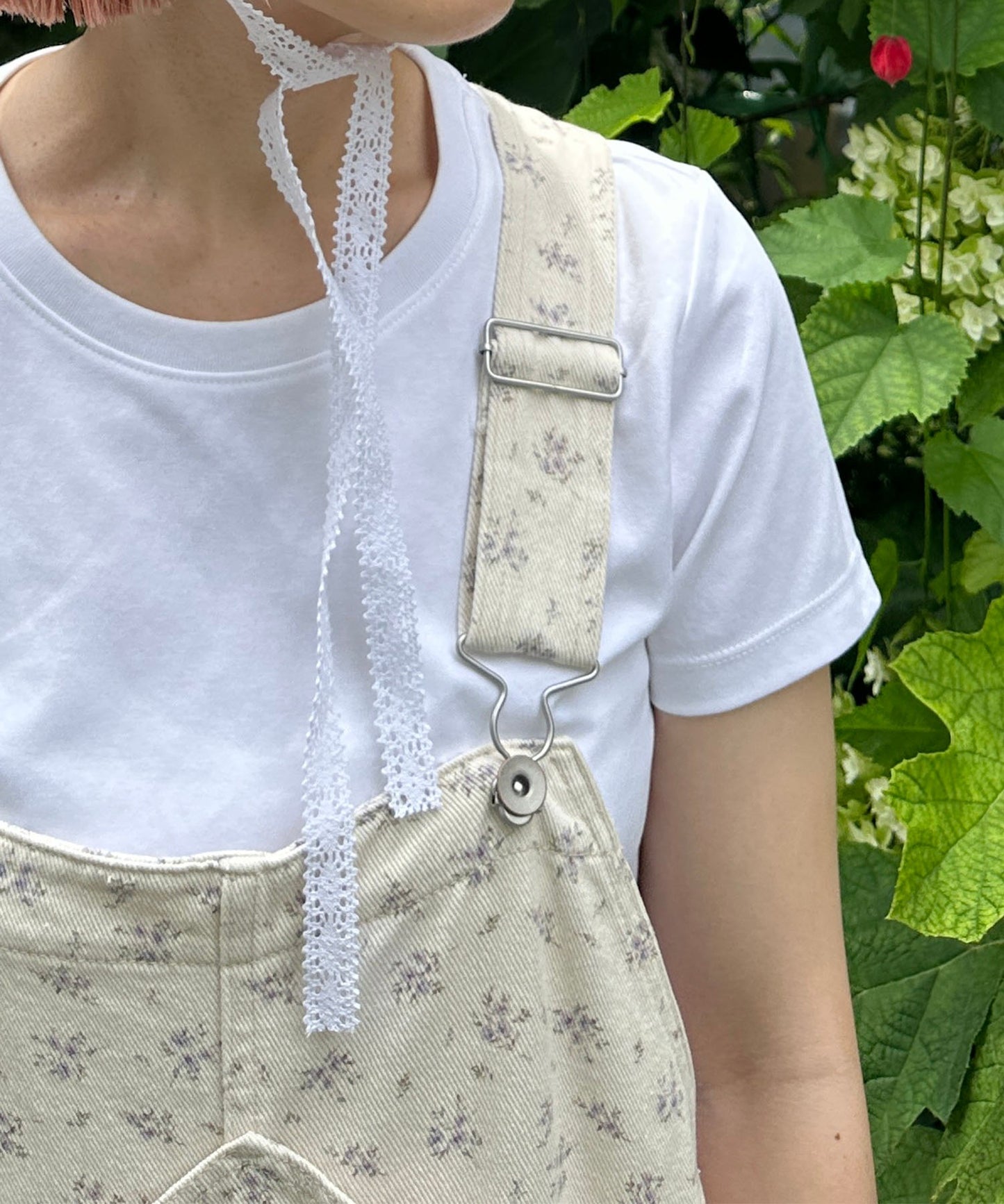 いろんな柄サロペット【アイボリー】