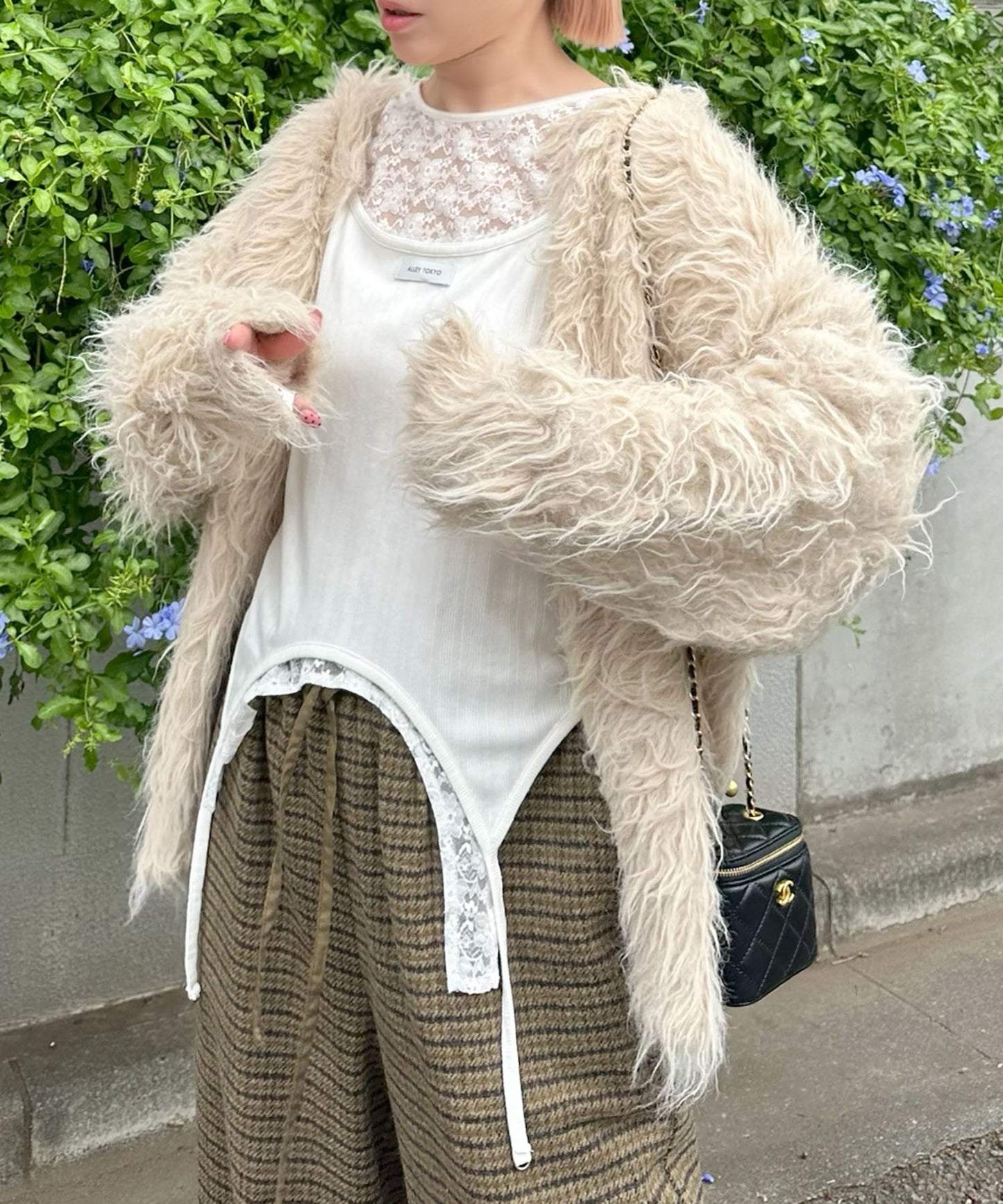 ふっさふさ過ぎるBIGカーデ【ベージュ】
