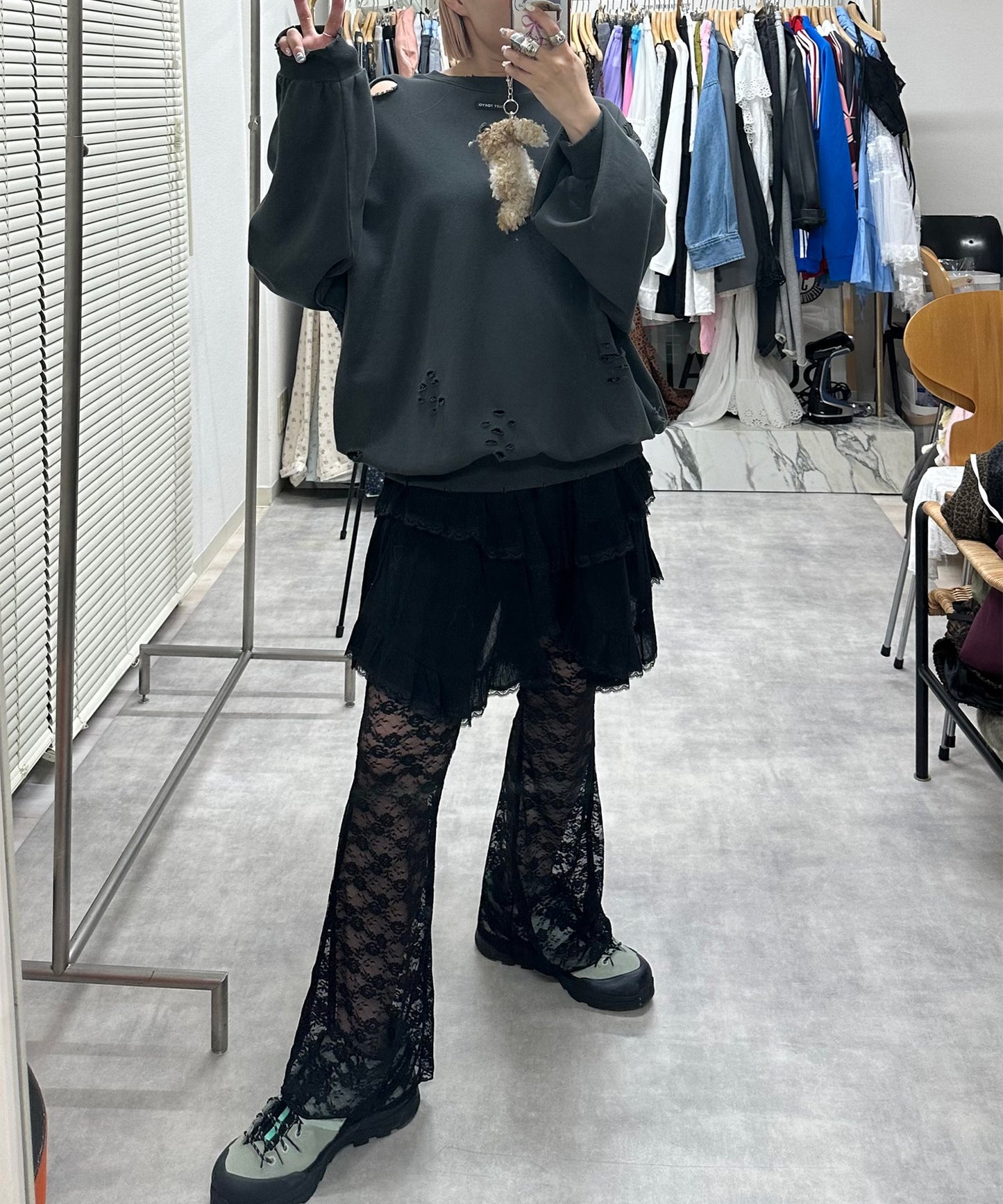 レースパンツ【ブラック】