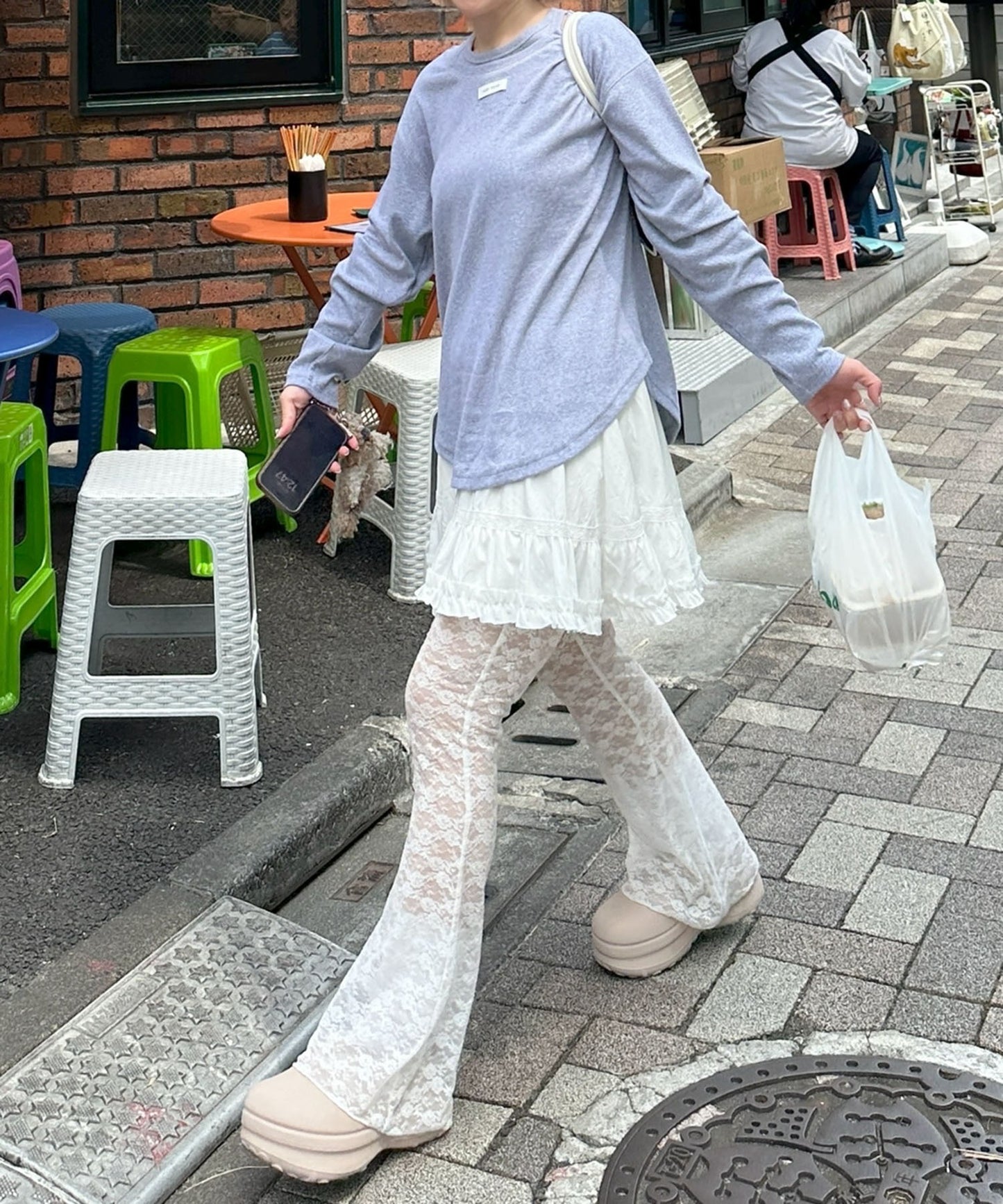 レースパンツ【オフホワイト】