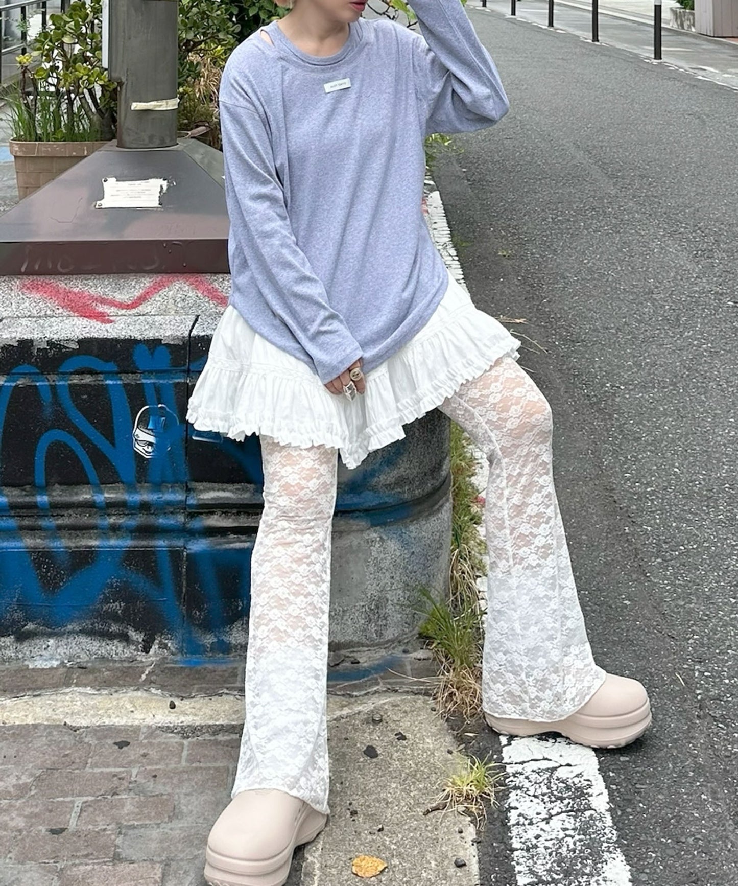 レースパンツ【オフホワイト】