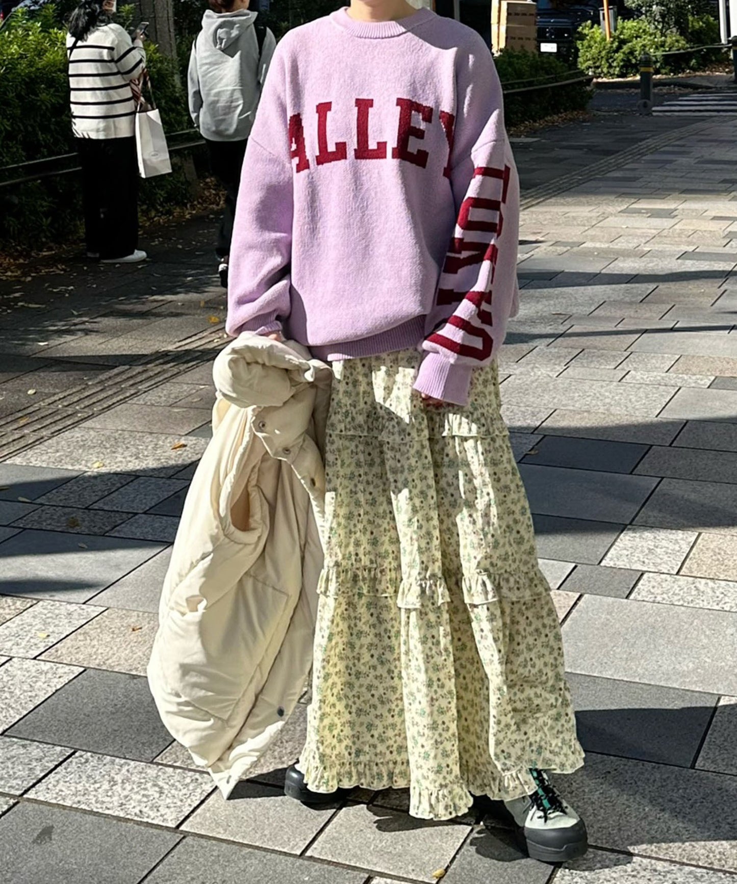 BIGロゴALLEYニット【ラベンダー】