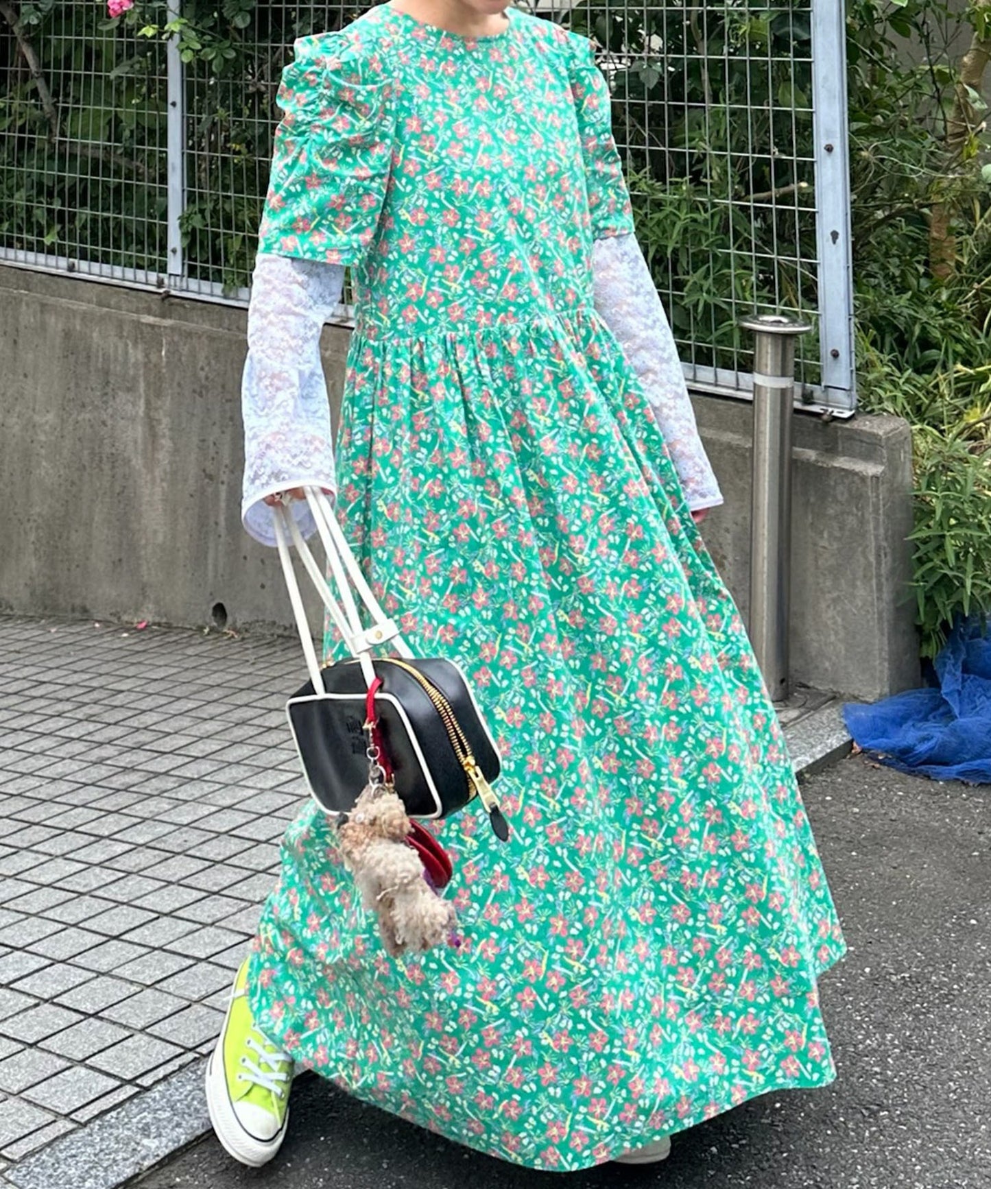 古着っぽワンピ【ミント】