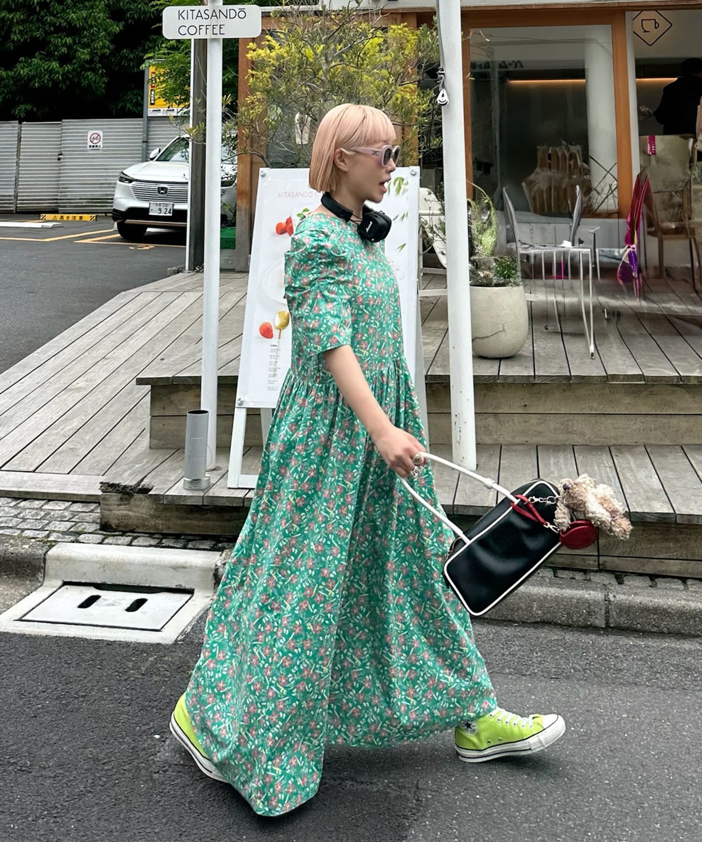 古着っぽワンピ【ミント】