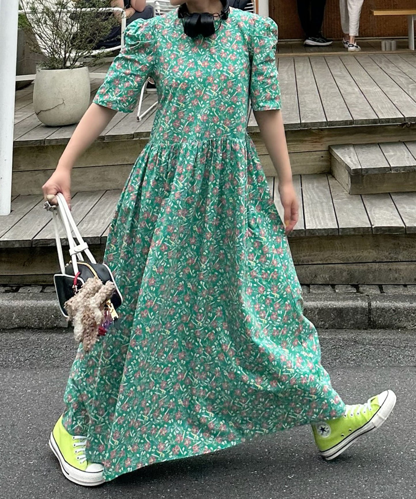 古着っぽワンピ【ミント】
