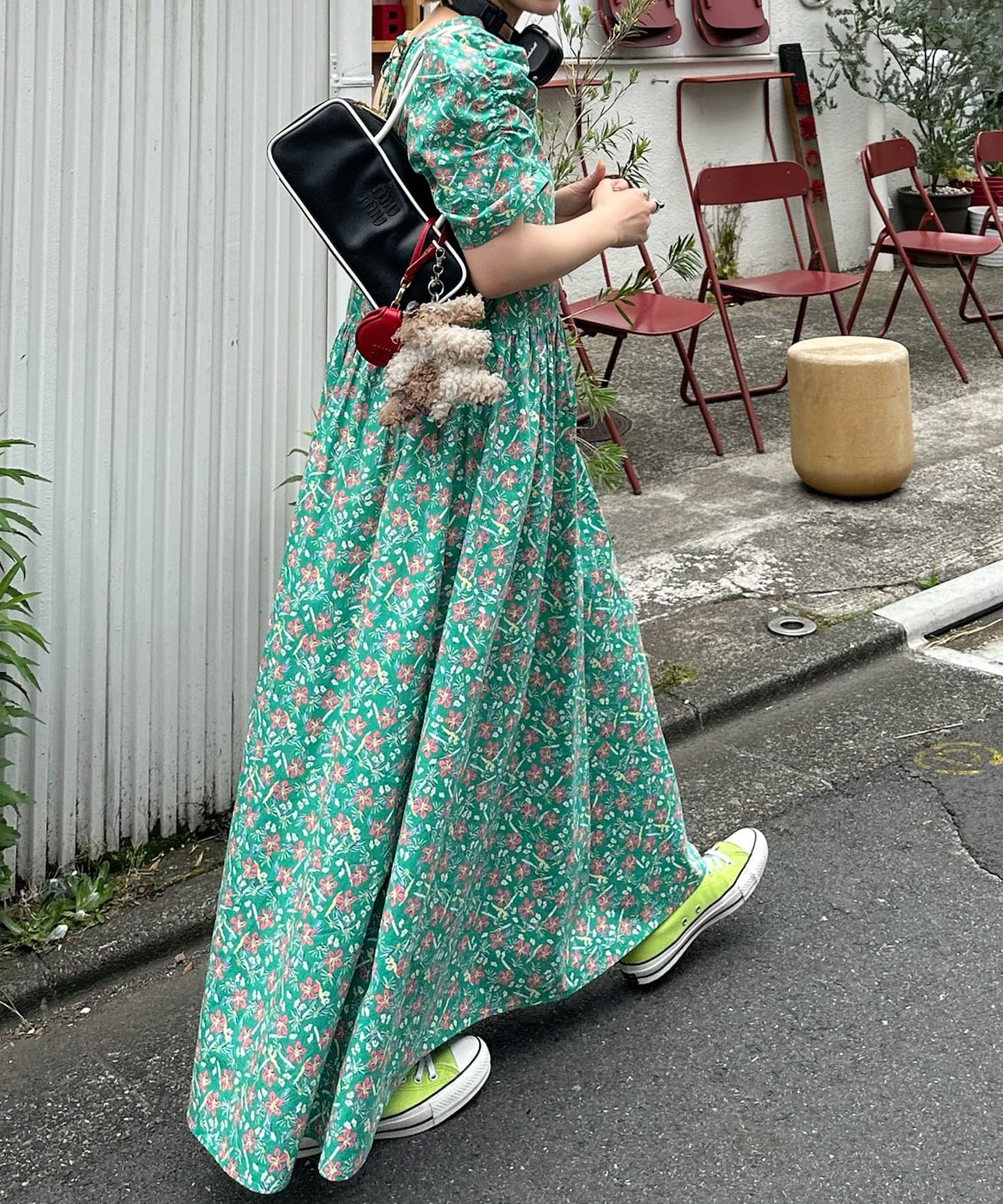 古着っぽワンピ【ミント】