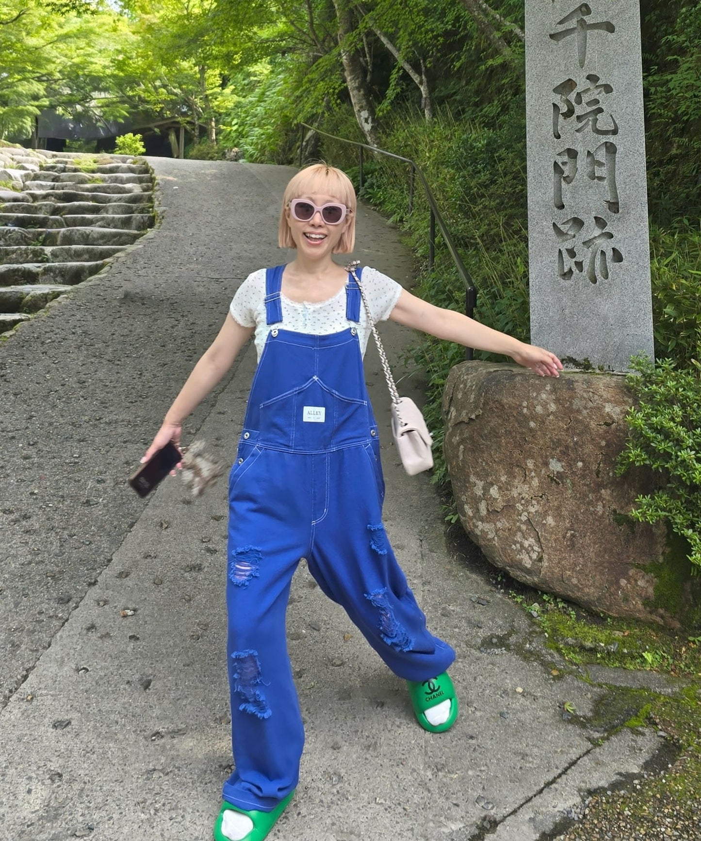 けっこうなダメージサロペ【ブルー】