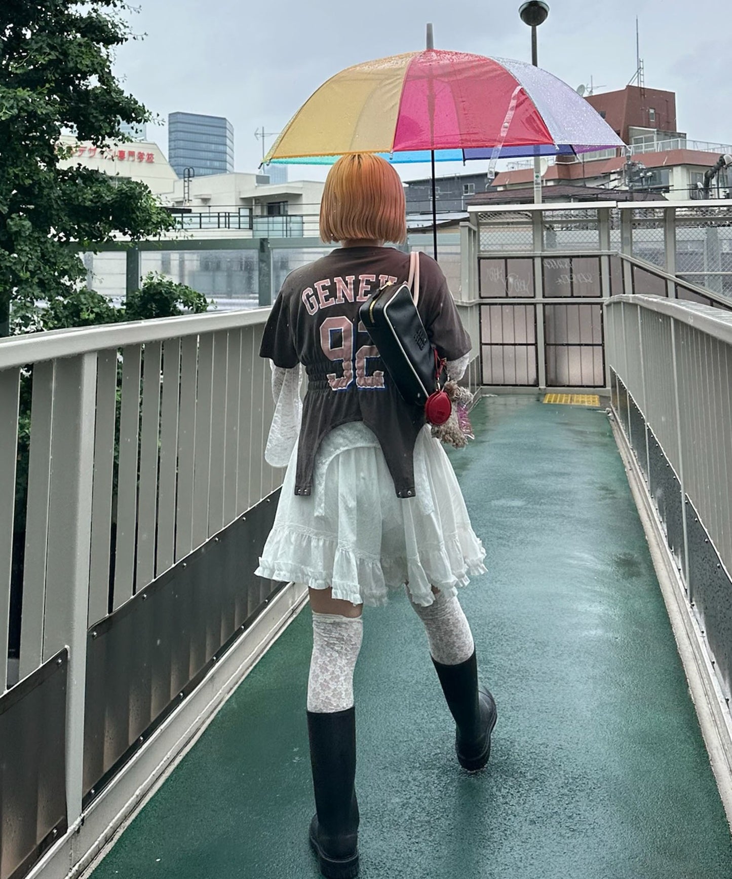 シャーリング裾ぴろんT【スミクロ】
