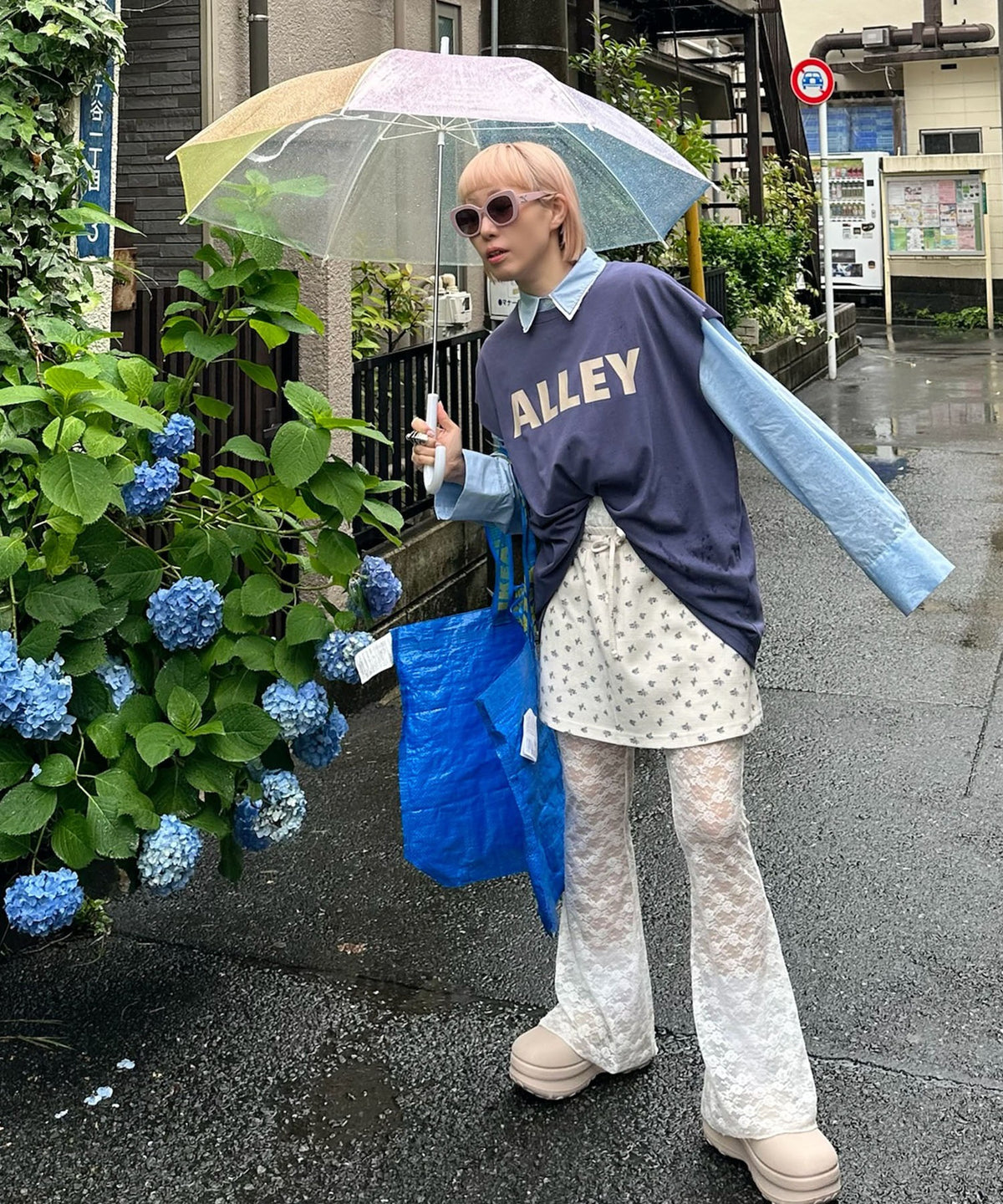 ALLEYロゴどんT【ブルー】