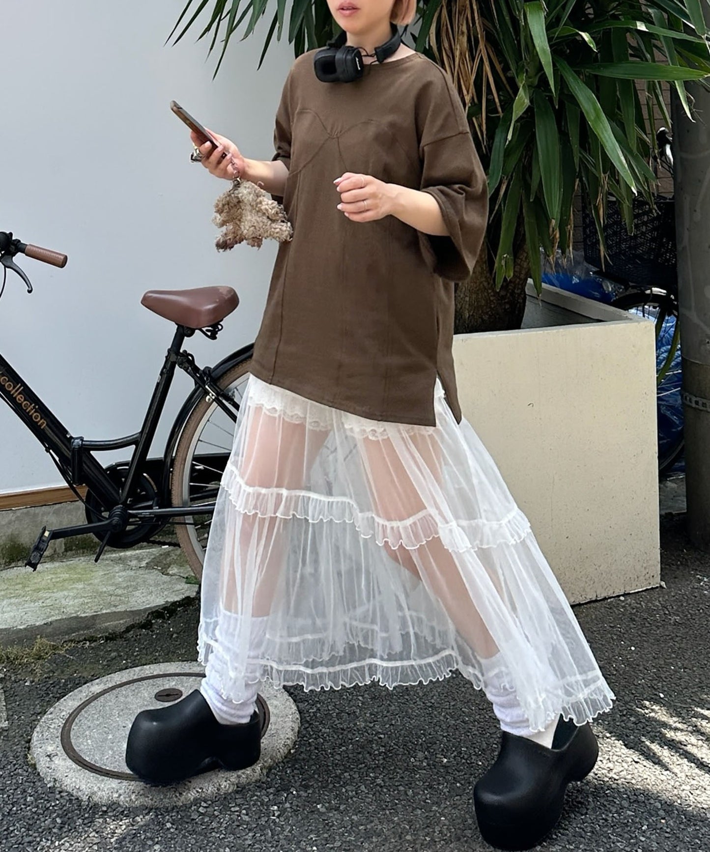 コルセット切替BIGT【ダークブラウン】