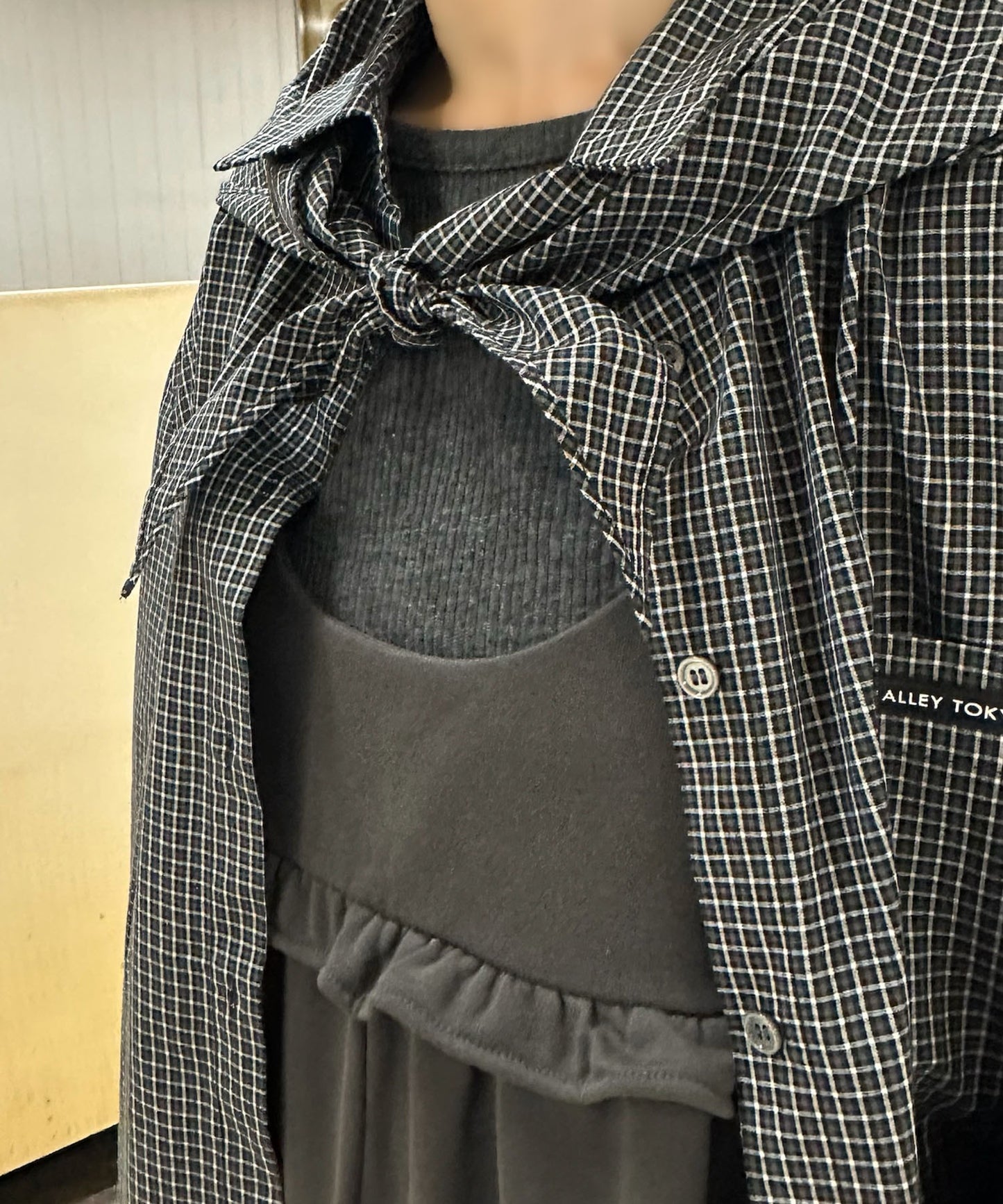 ハートポケサロペ【チャコール】