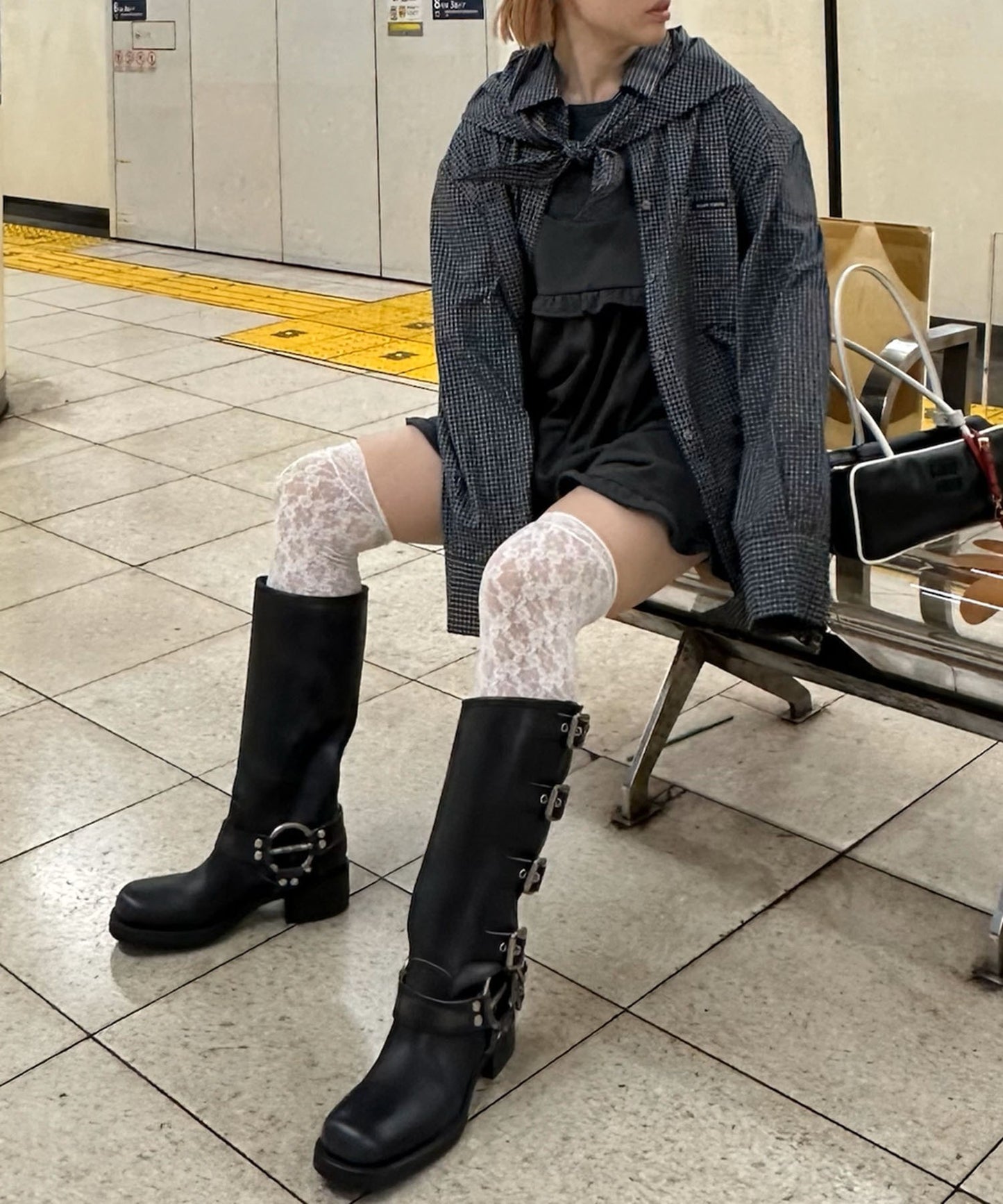 ハートポケサロペ【チャコール】