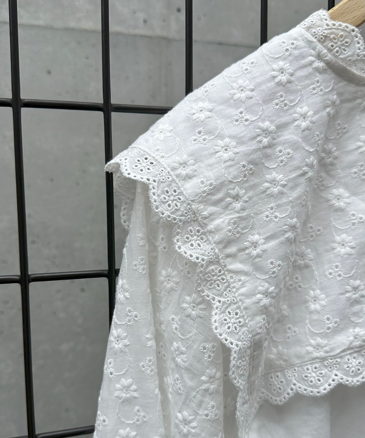 レースセーラーブラウス【オフホワイト】