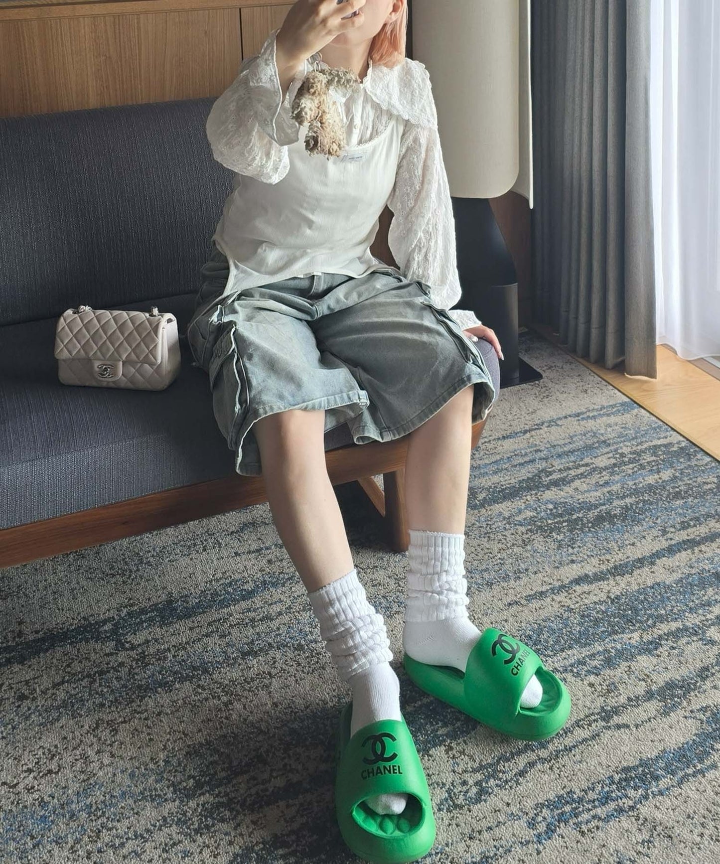 レースセーラーブラウス【オフホワイト】