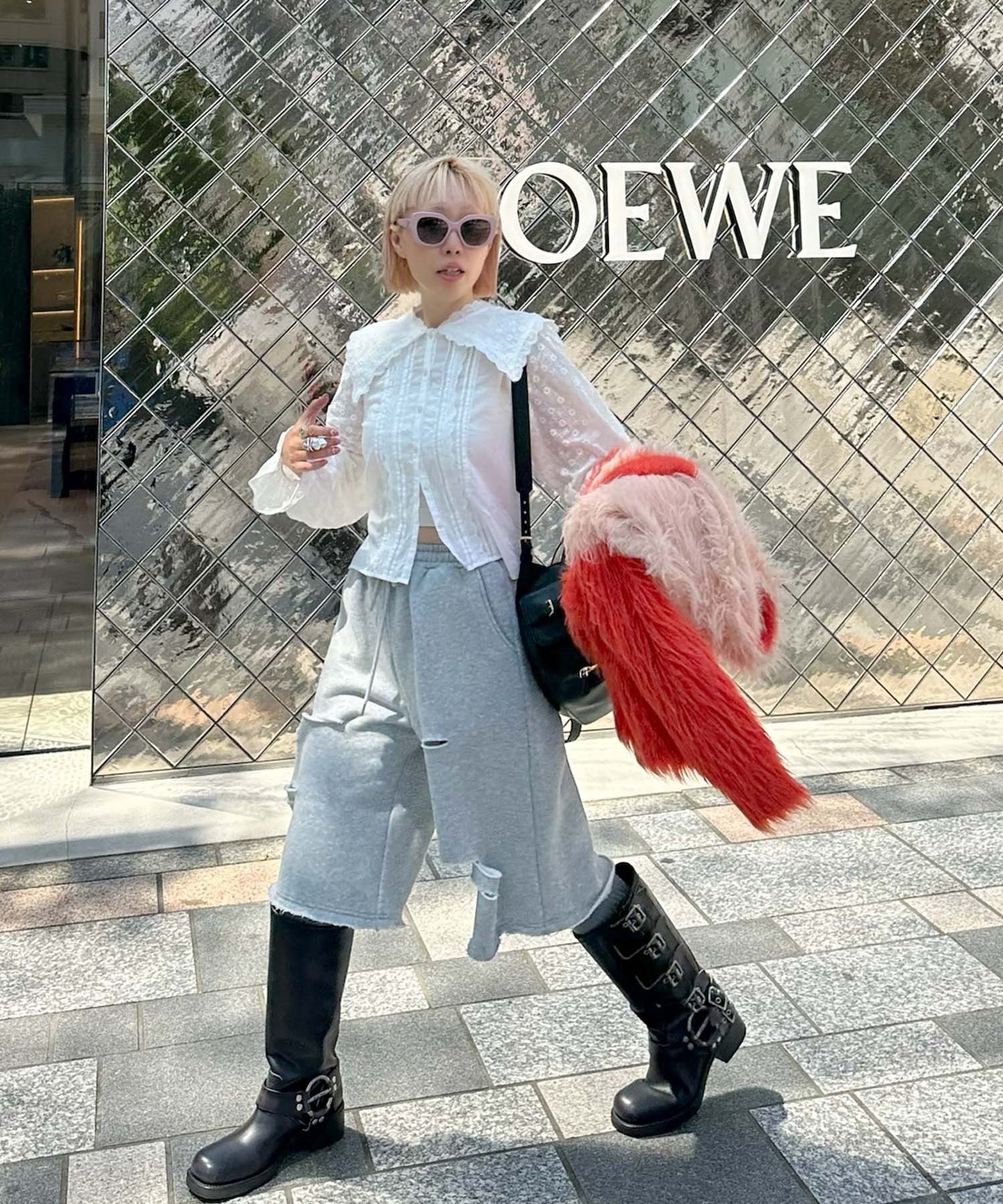 レースセーラーブラウス【オフホワイト】