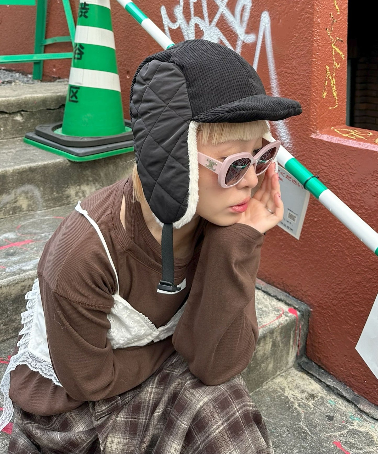 フライトキャップ【ブラック】
