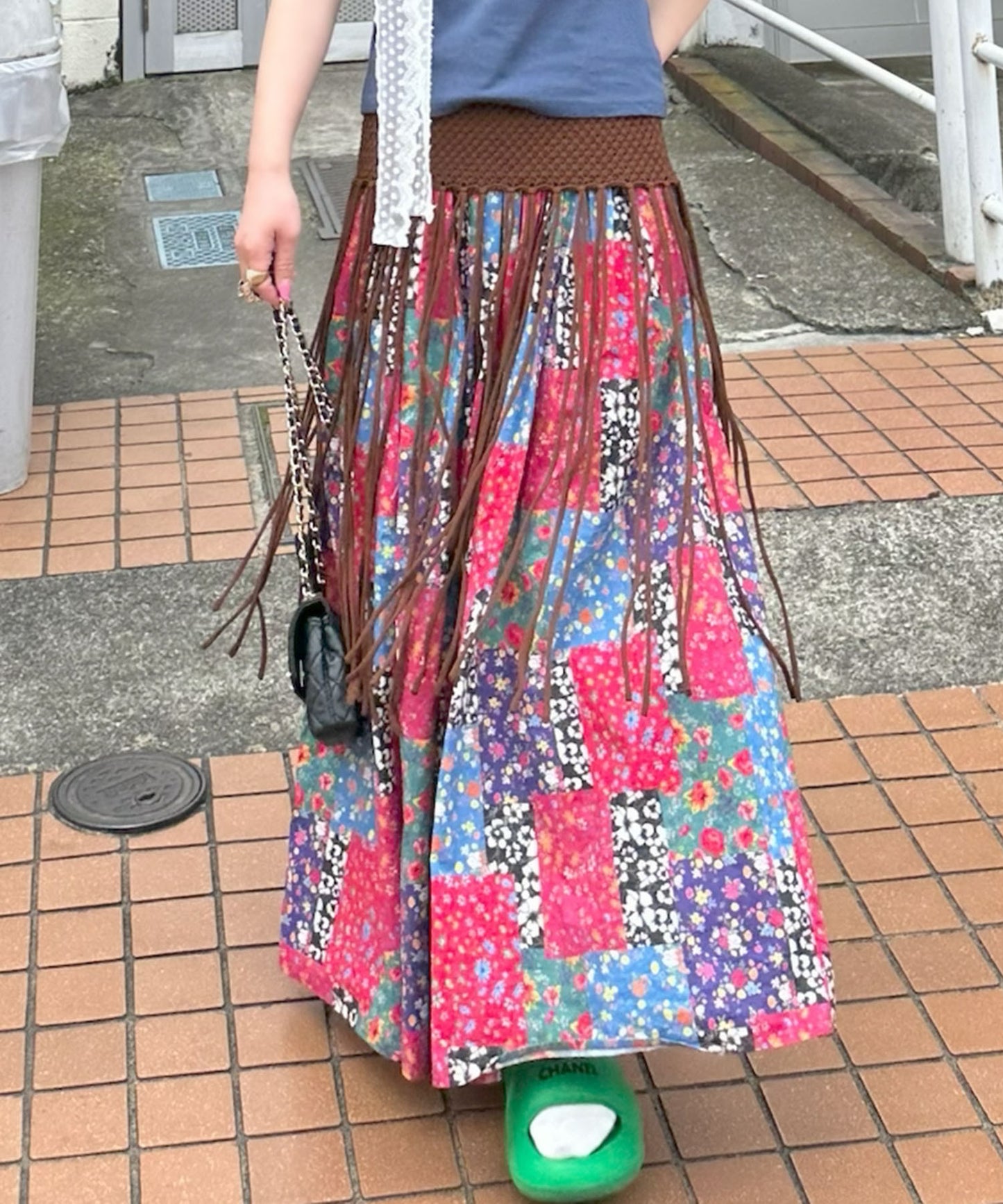 フリンジのおしゃれなやつ【ブラウン】