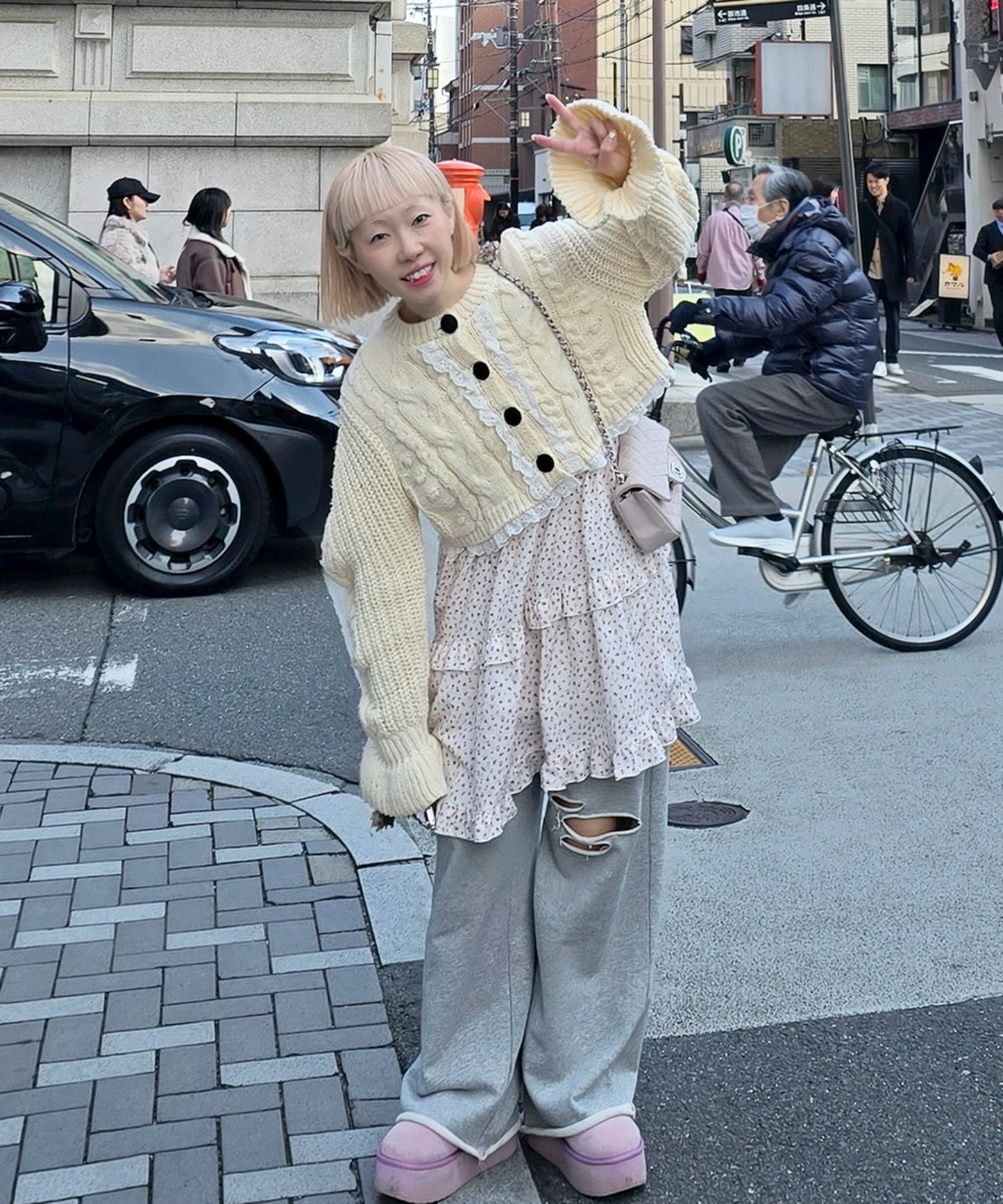 フリルティアードキャミワンピミニ【オフホワイト】