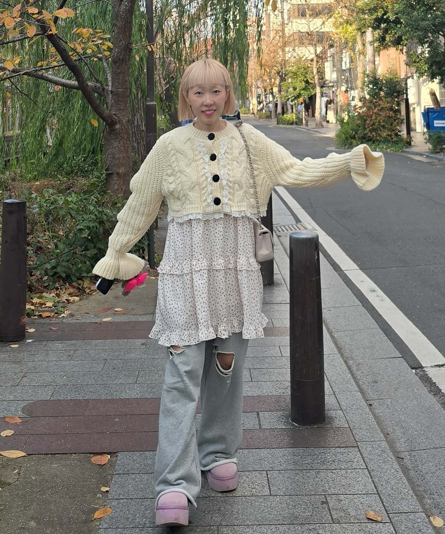 フリルティアードキャミワンピミニ【オフホワイト】