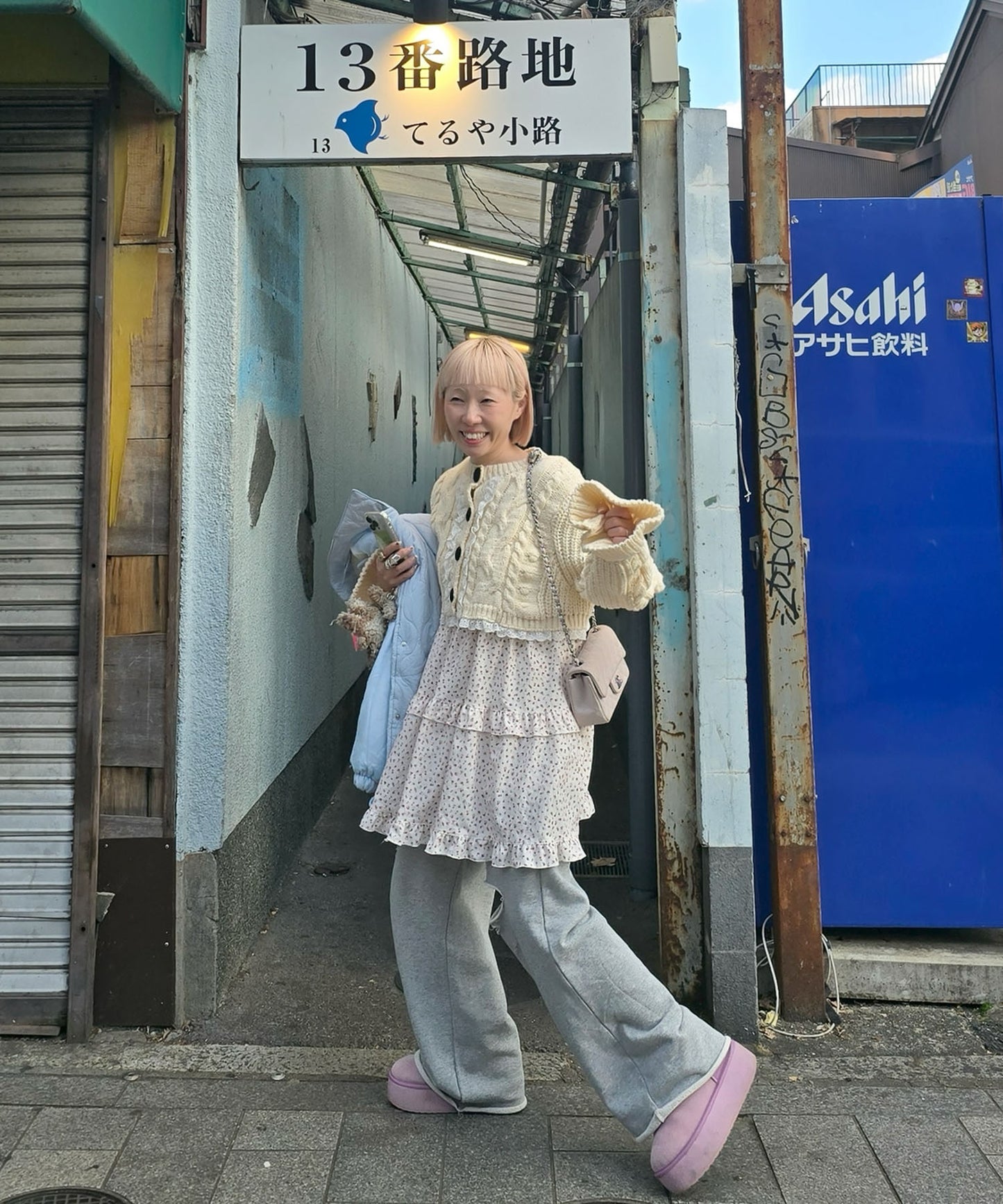 フリルティアードキャミワンピミニ【オフホワイト】