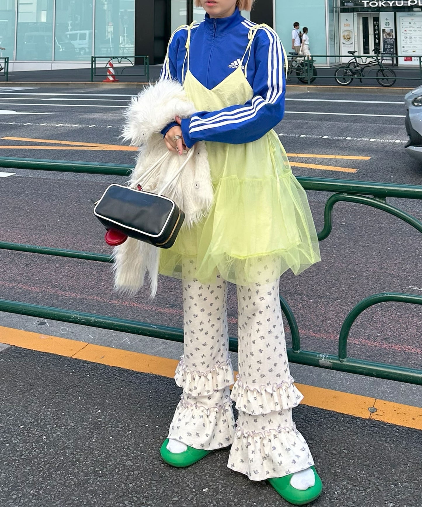 マルチウェイ過ぎるチュールコルセットワンピ【イエロー】