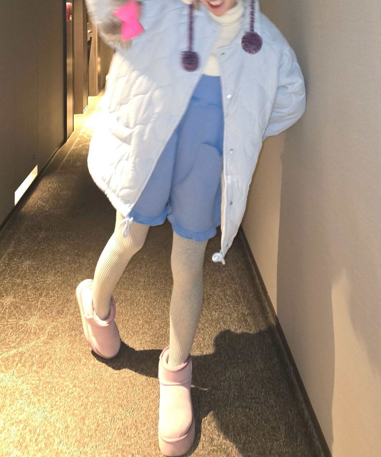 ハートポケサロペ【ブルー】