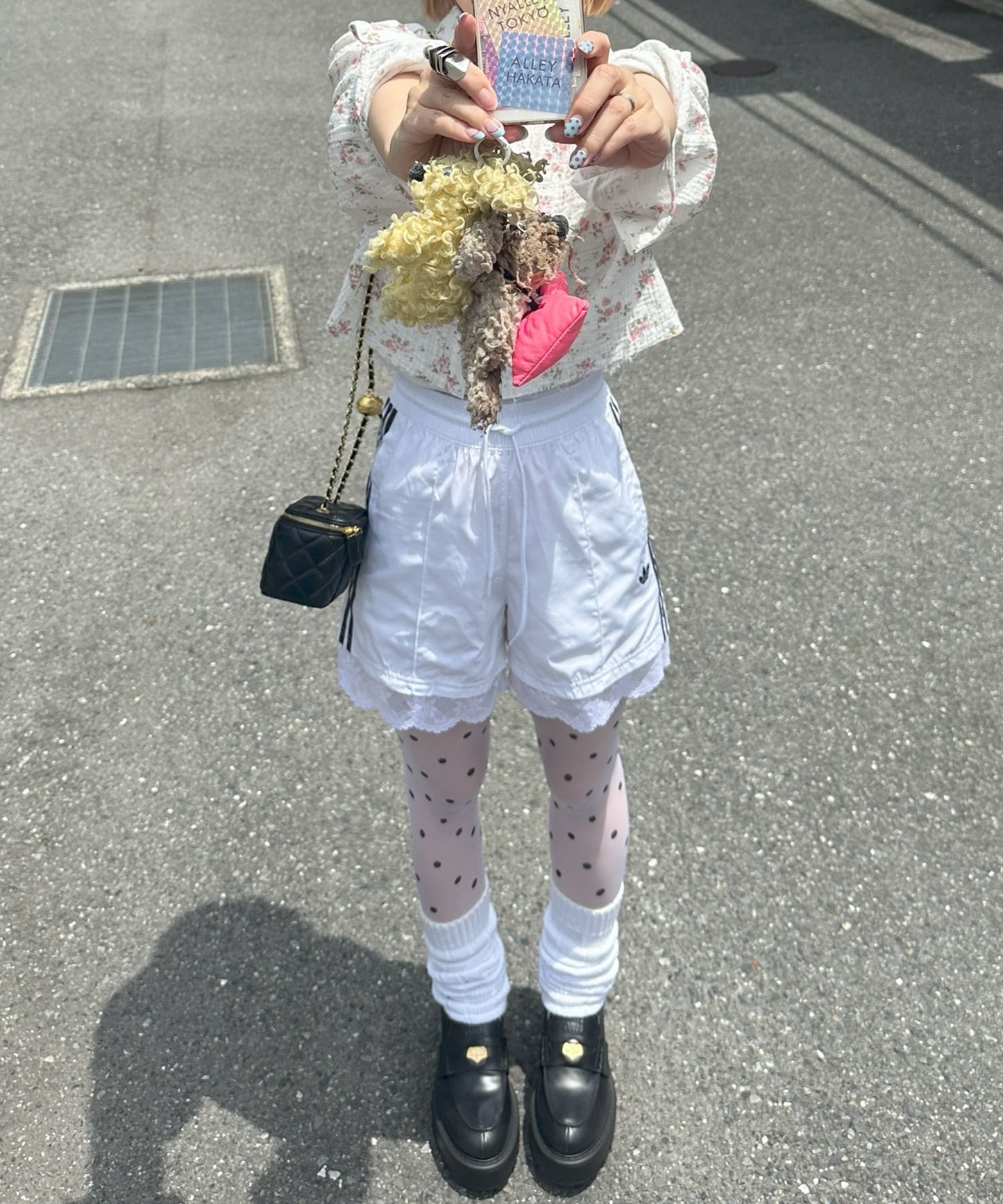 ガーゼ花柄シャツ【オフホワイト】