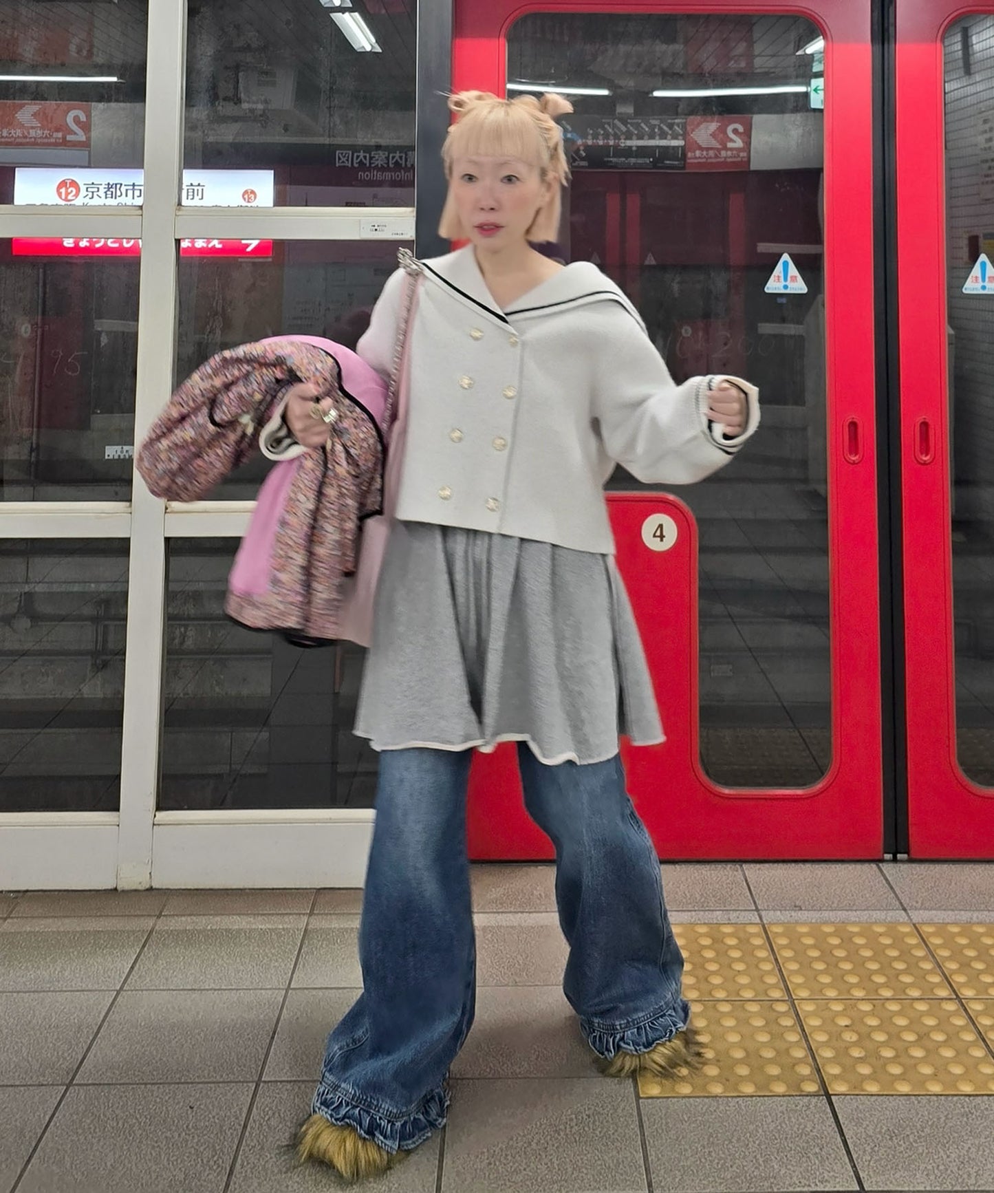 ALLEYセーラーニット【オフホワイト】