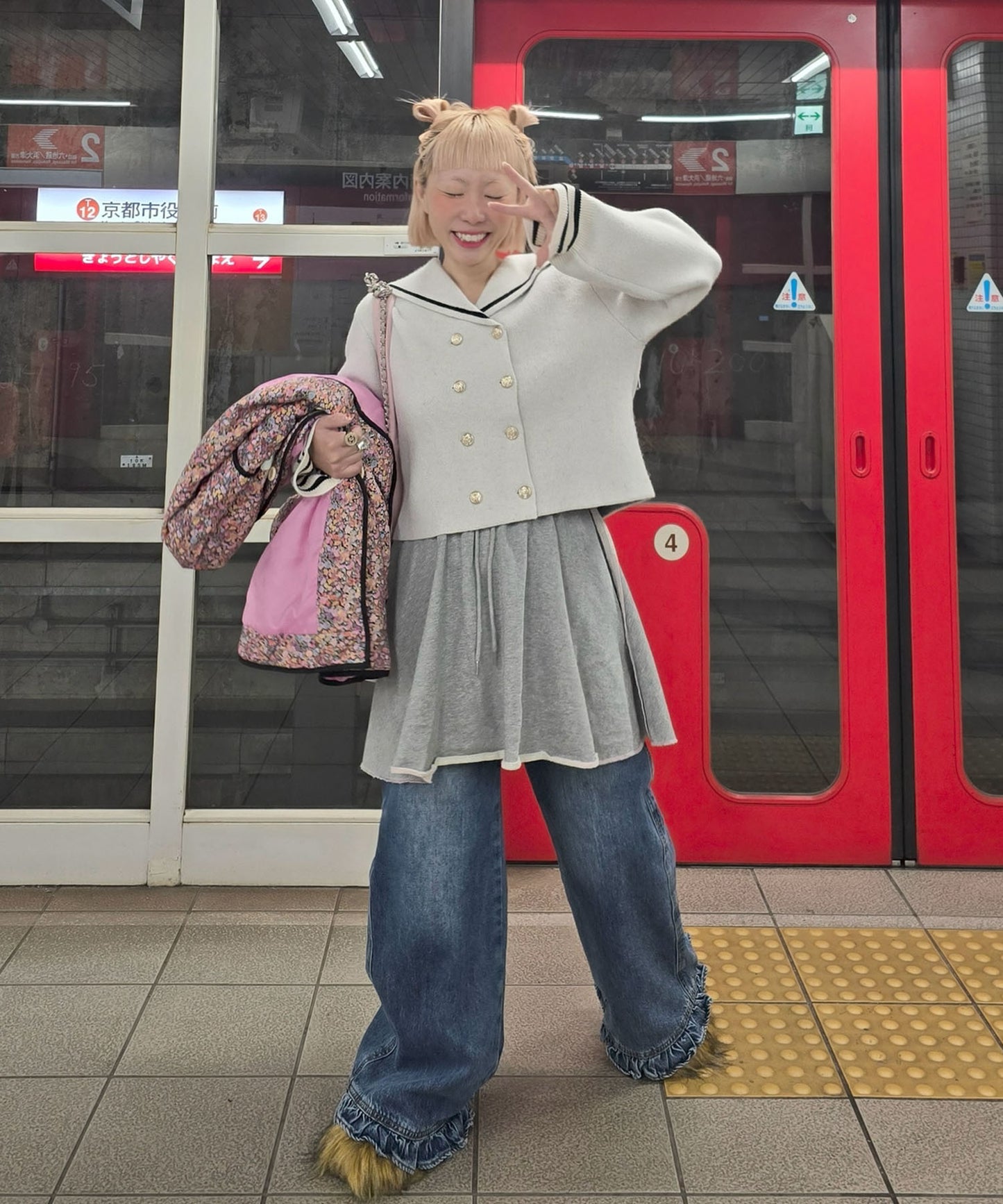 ALLEYセーラーニット【オフホワイト】