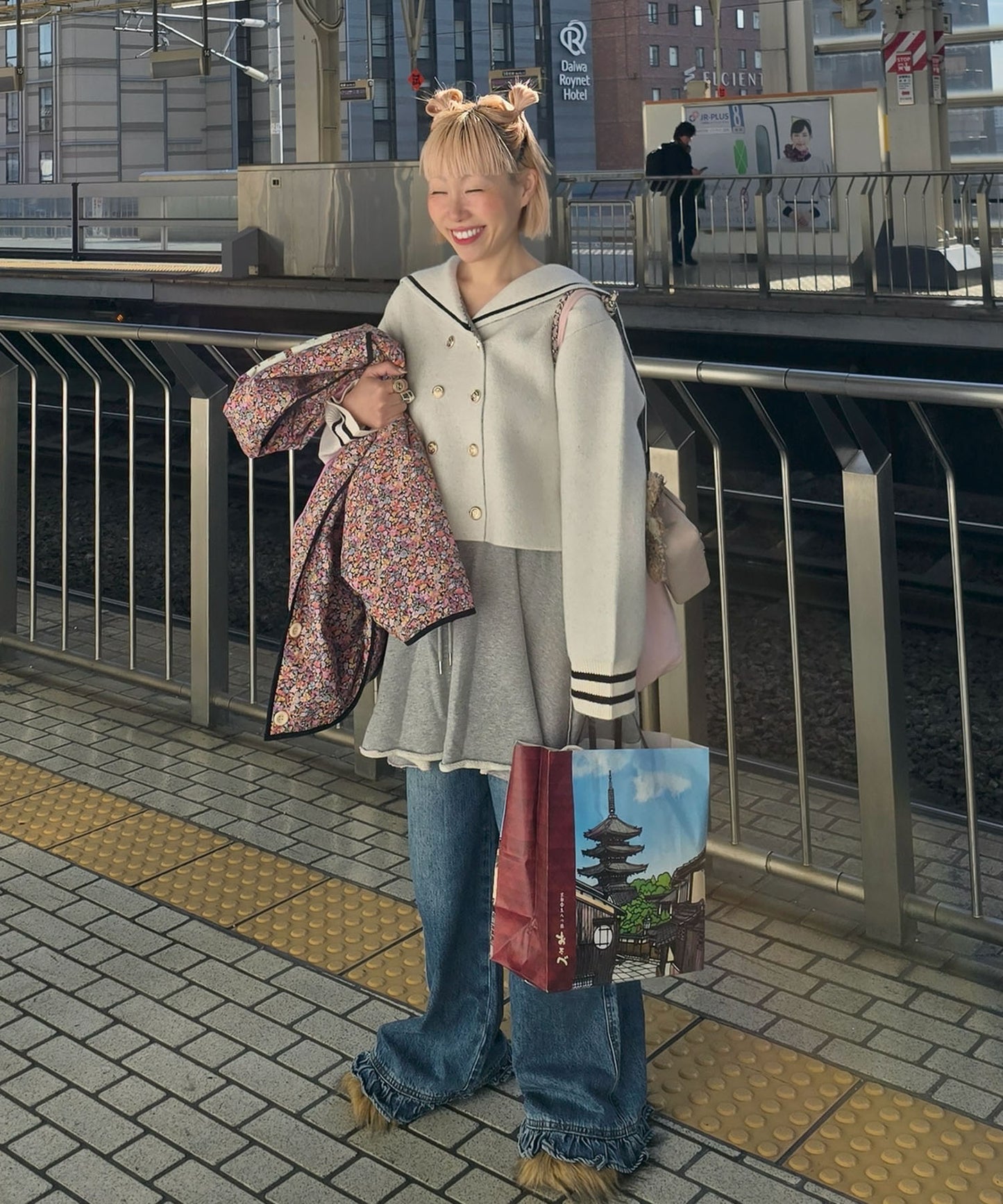 ALLEYセーラーニット【オフホワイト】