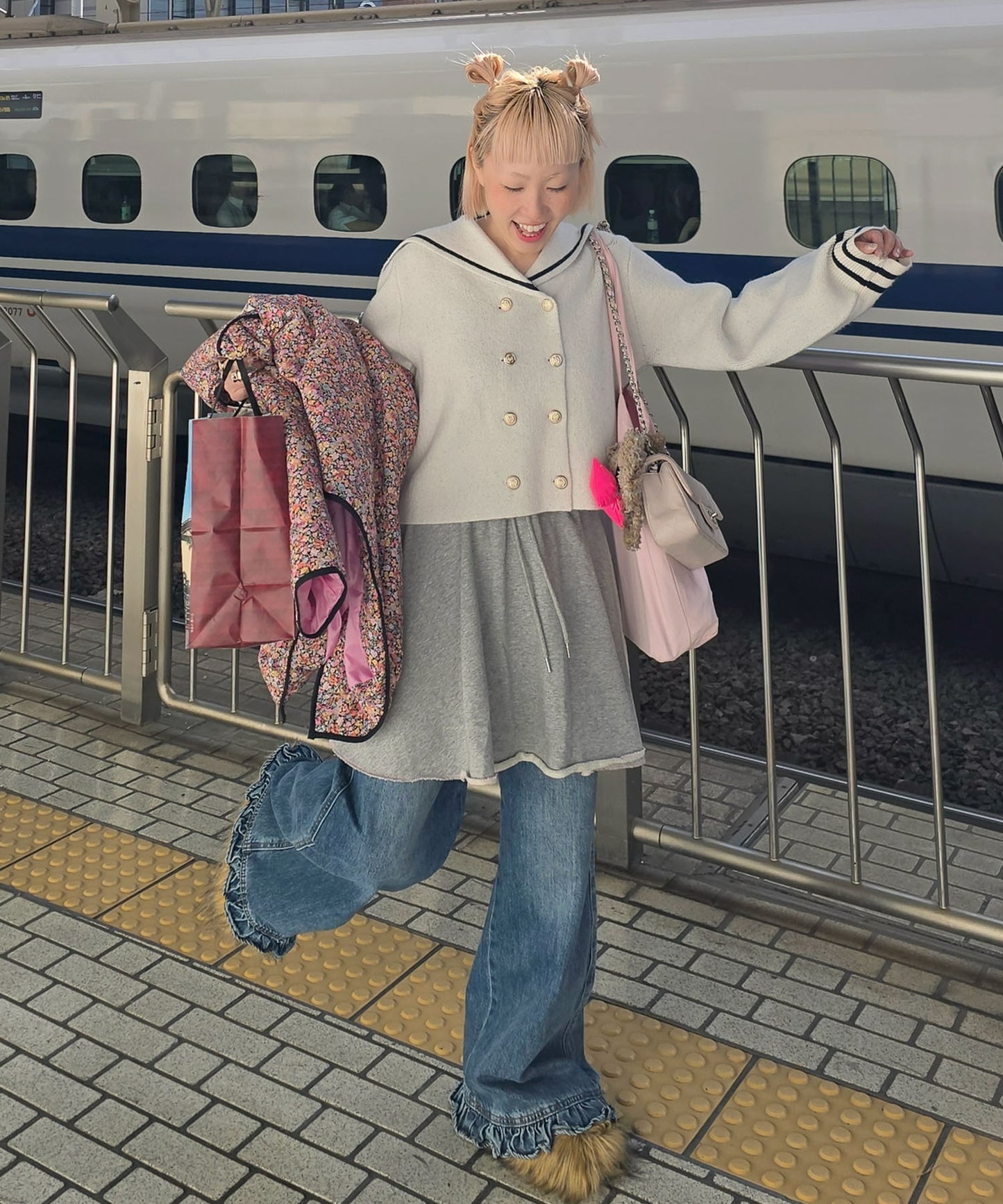 ALLEYセーラーニット【オフホワイト】